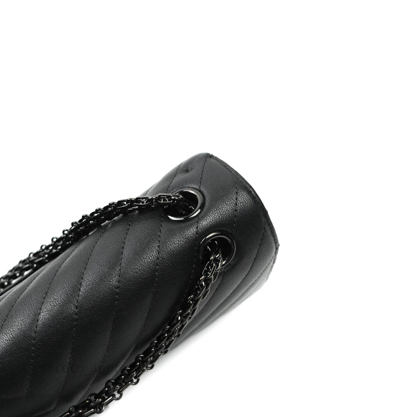Chanel Reissue Chevron So Black Black Hardware 226