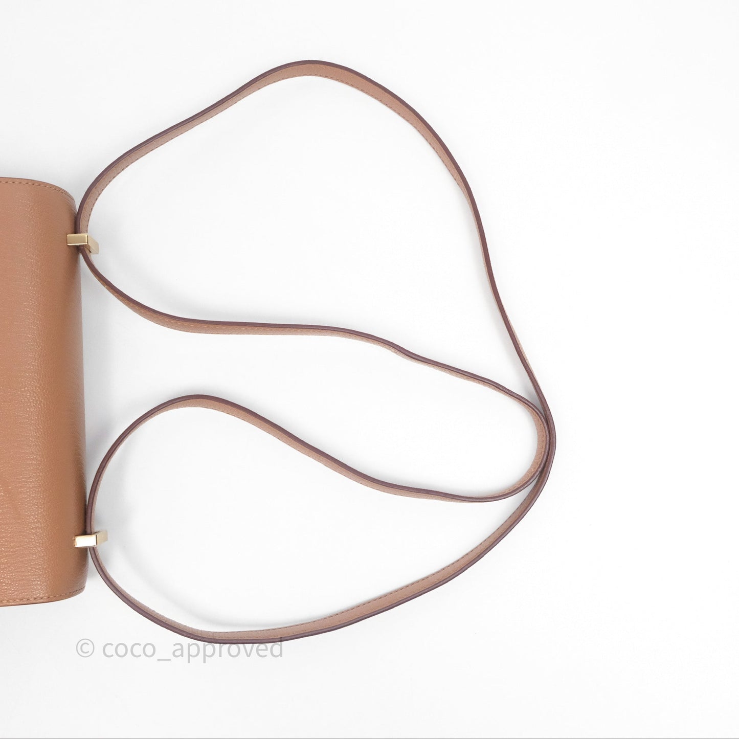 Hermès Constance Mini Quebracho Chevre Gold Hardware
