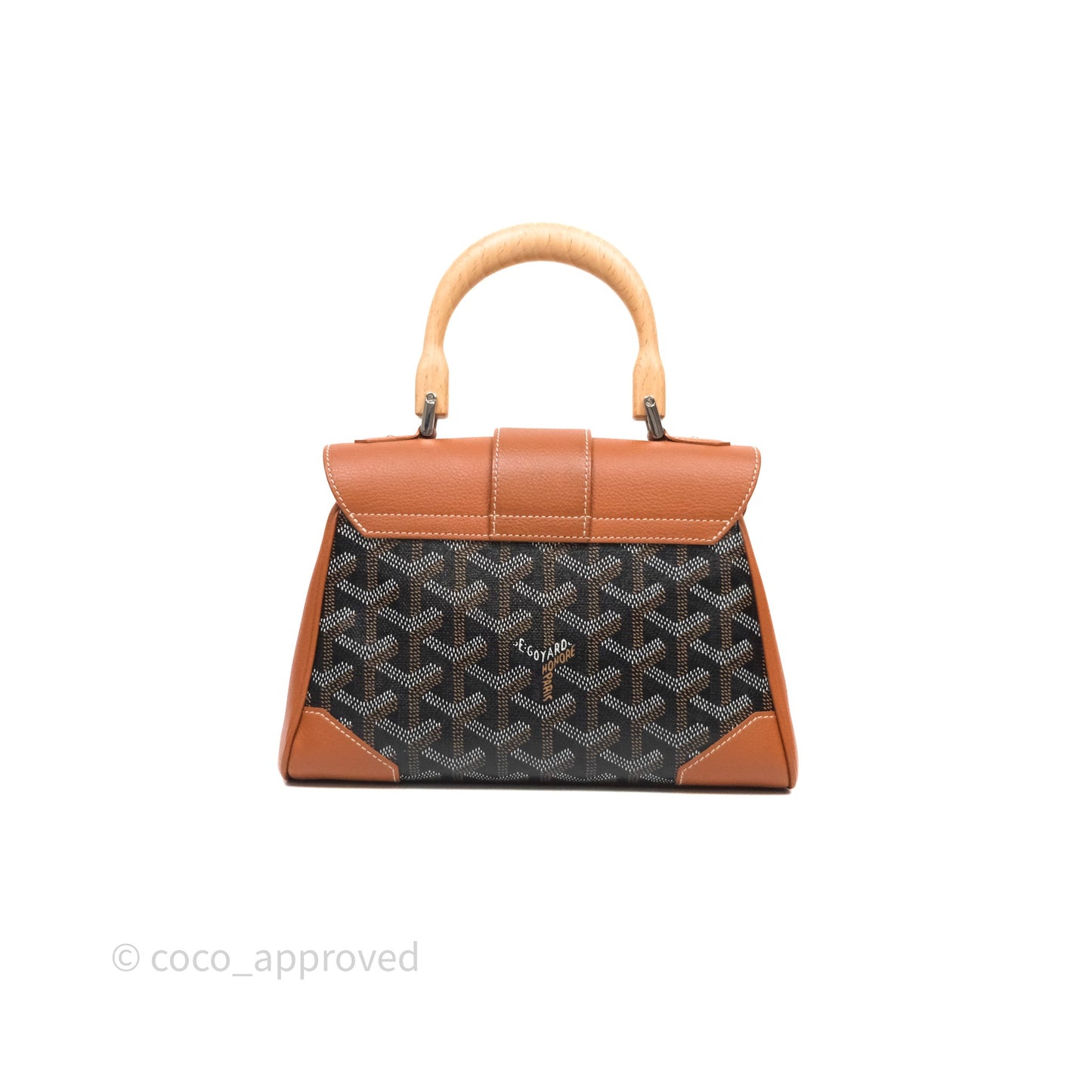 Goyard Saïgon Mini Bag Tan Goyardine Canvas/Chevroches Calfskin