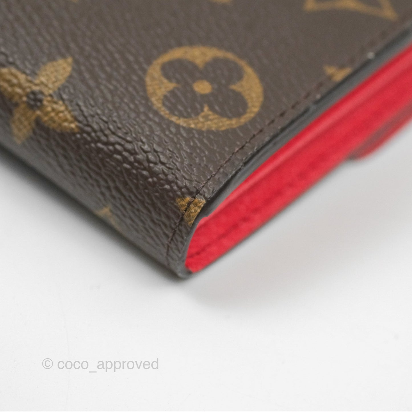 Louis Vuitton Sarah Wallet Coquelicot Red Monogram Canvas
