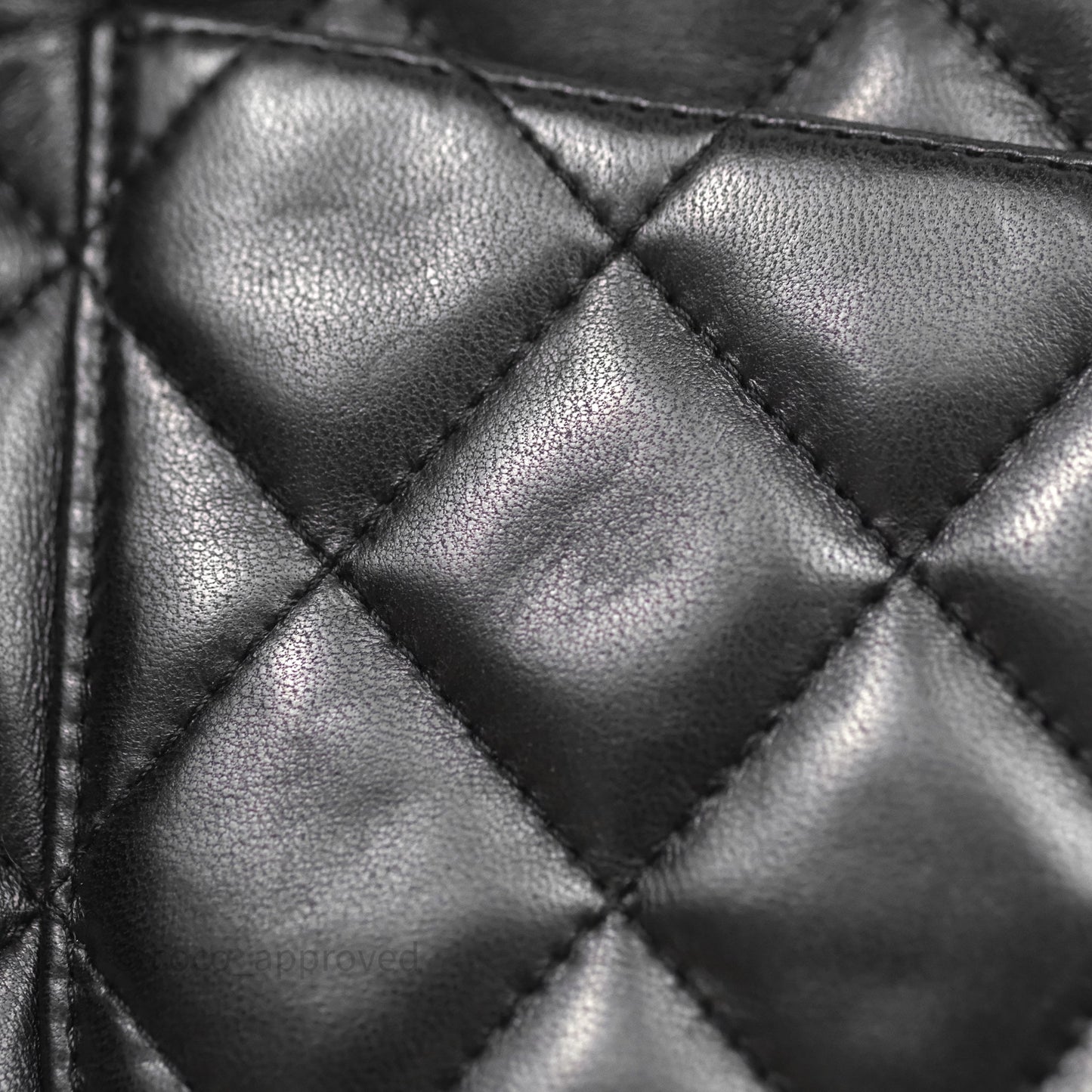 Chanel Jumbo Single Flap Black Lambskin Silver Hardware