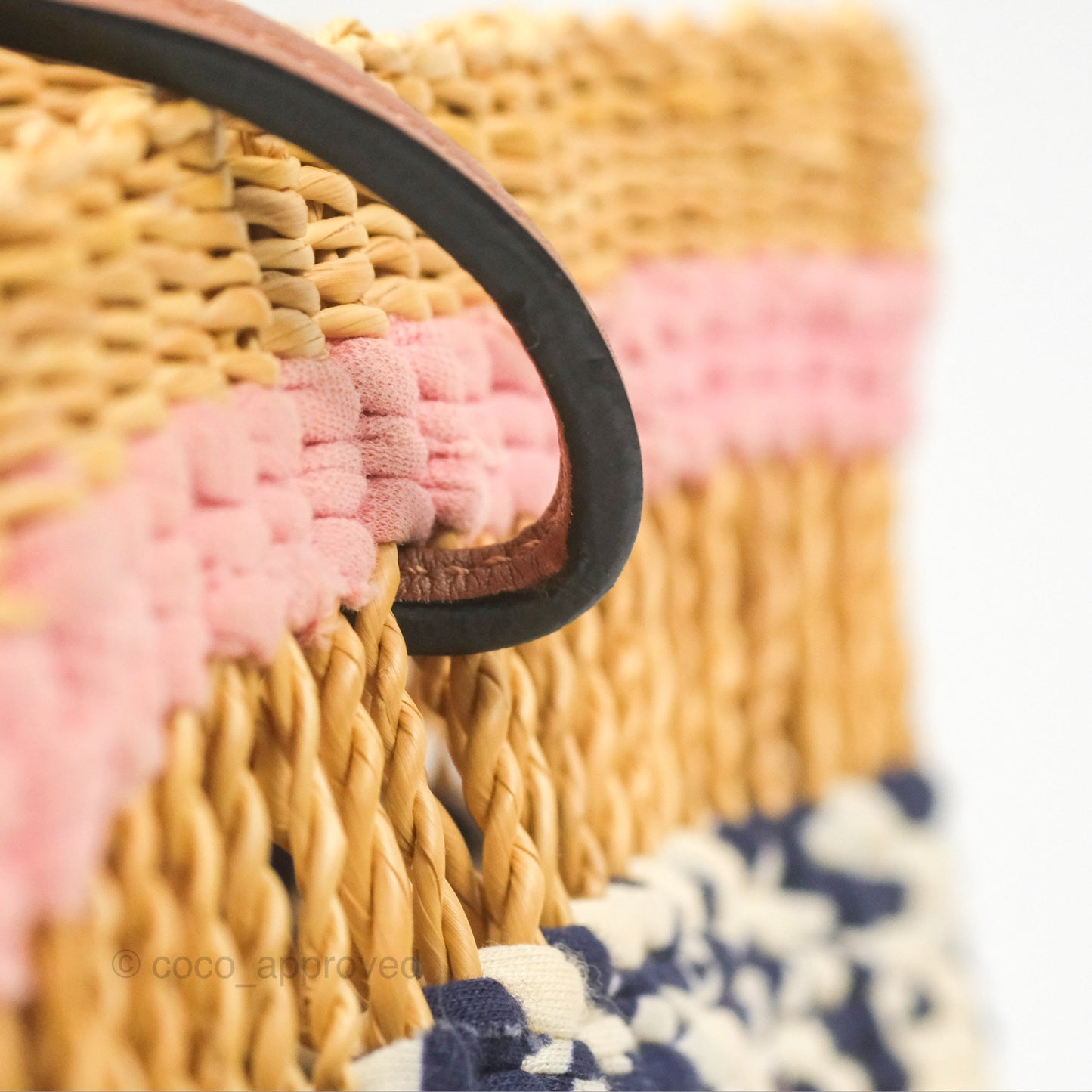 Loewe x Paula’s Ibiza Striped Raffia Basket Bag