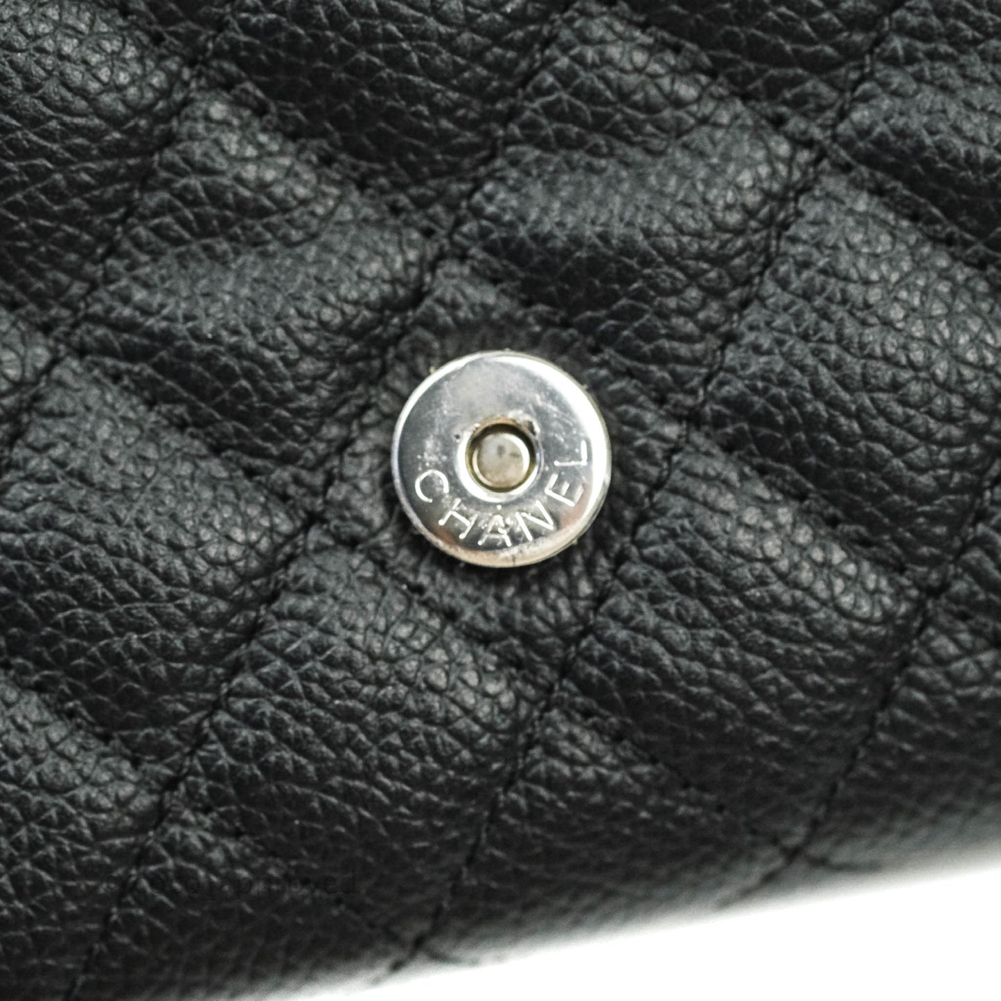 Chanel Reissue Quilted Caviar Belt Bag Black Silver Hardware
