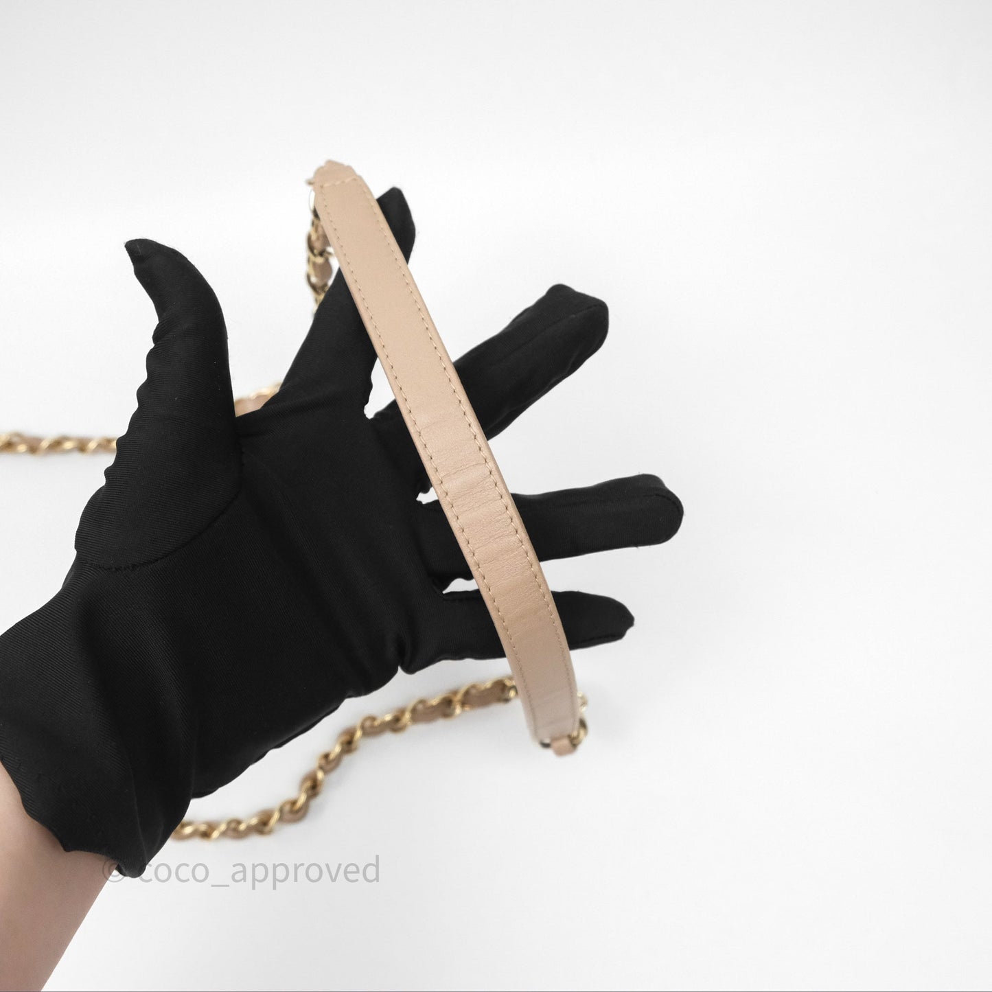 Chanel Small Trendy CC Beige Lambskin Gold Hardware