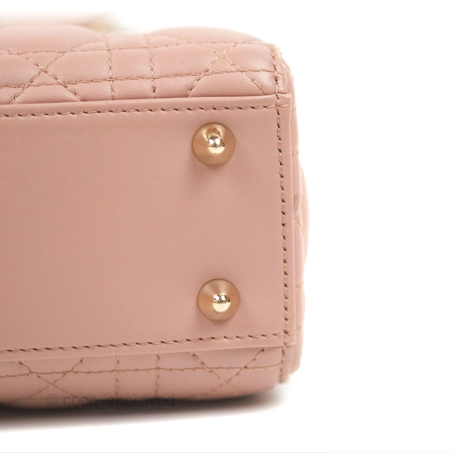 Christian Dior Lambskin My ABCDior Lady Dior Fard Gold Hardware