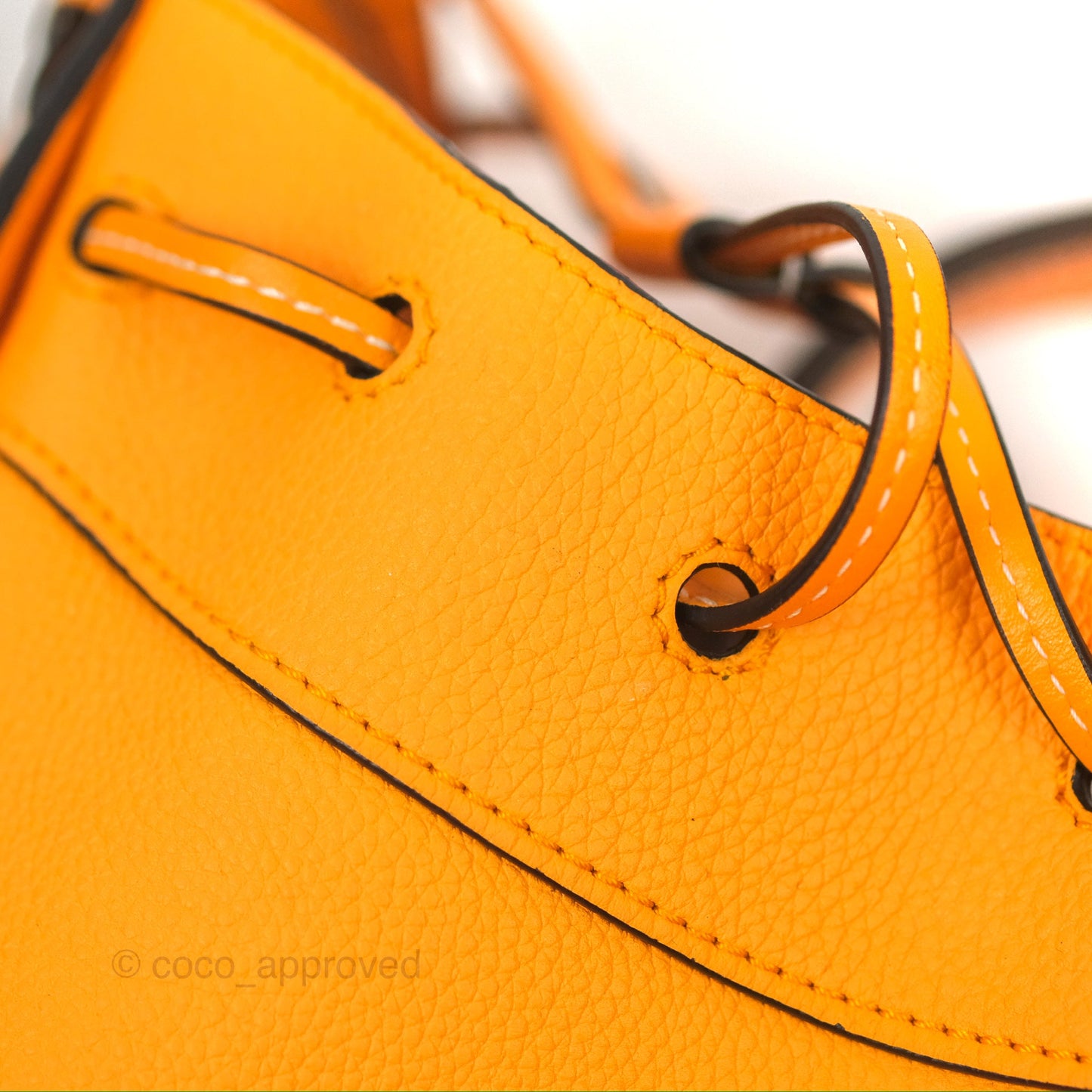 Loewe Mini Hammock Drawstring Orange Calfskin