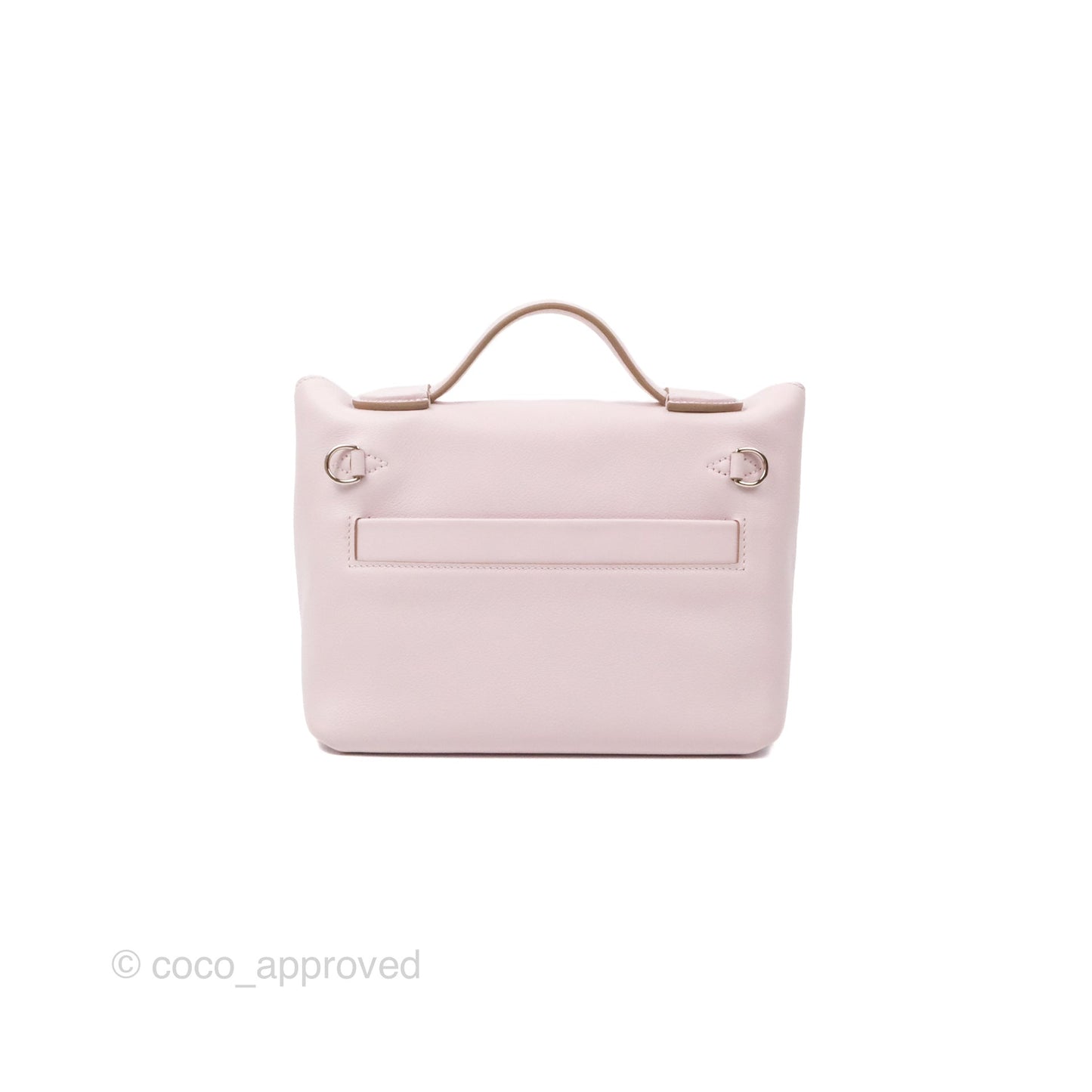 Hermès 24/24 21 Mini Mauve Pale Evercolor/Swift Palladium Hardware