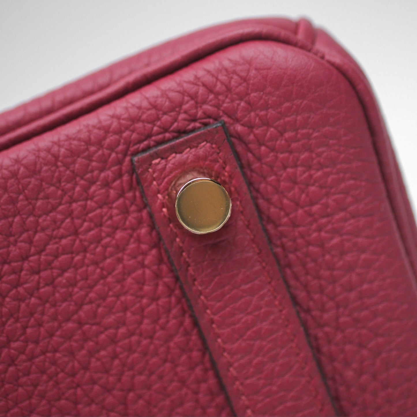 Hermès Birkin 25 Retourne Rouge Grenat K1 Togo Gold Hardware