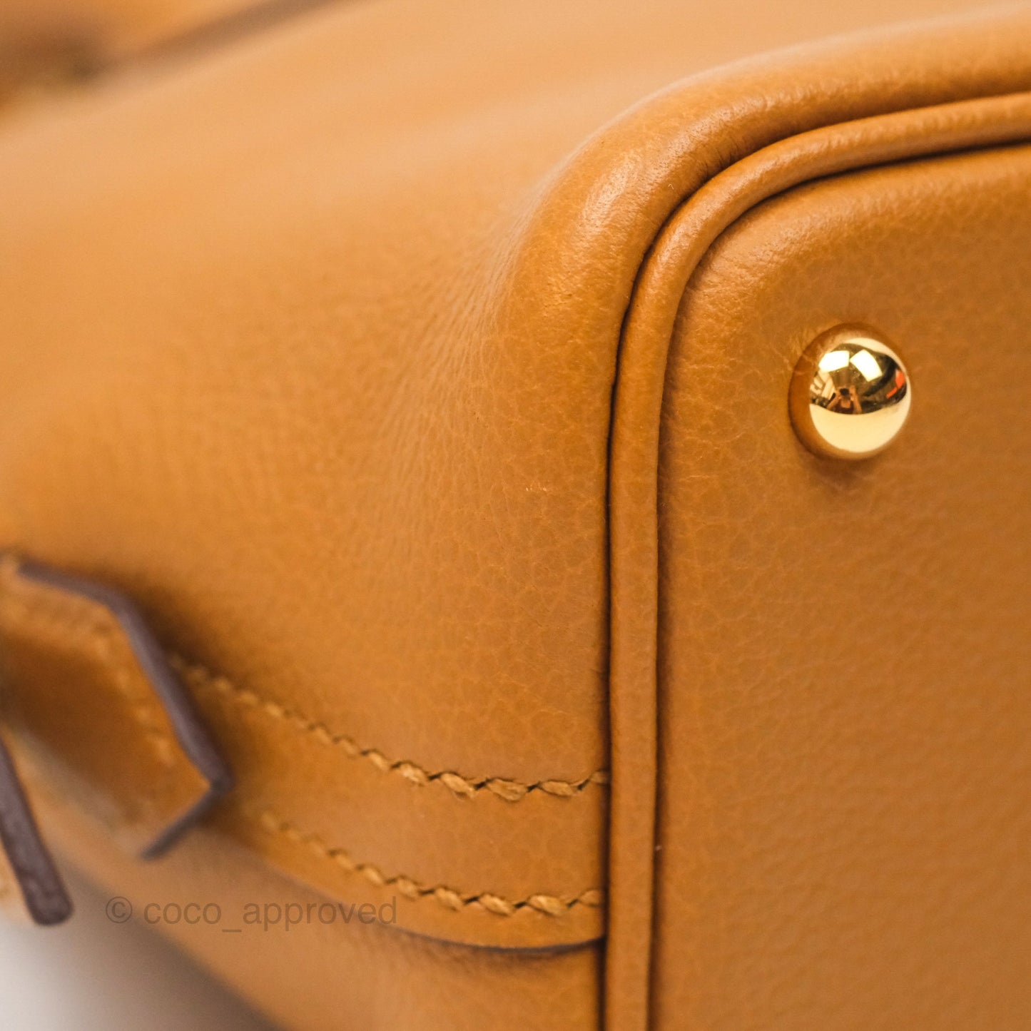 Hermès Bolide Mini 1923 Evercolor Caramel 28/ Mauve Pale 09 Gold Hardware