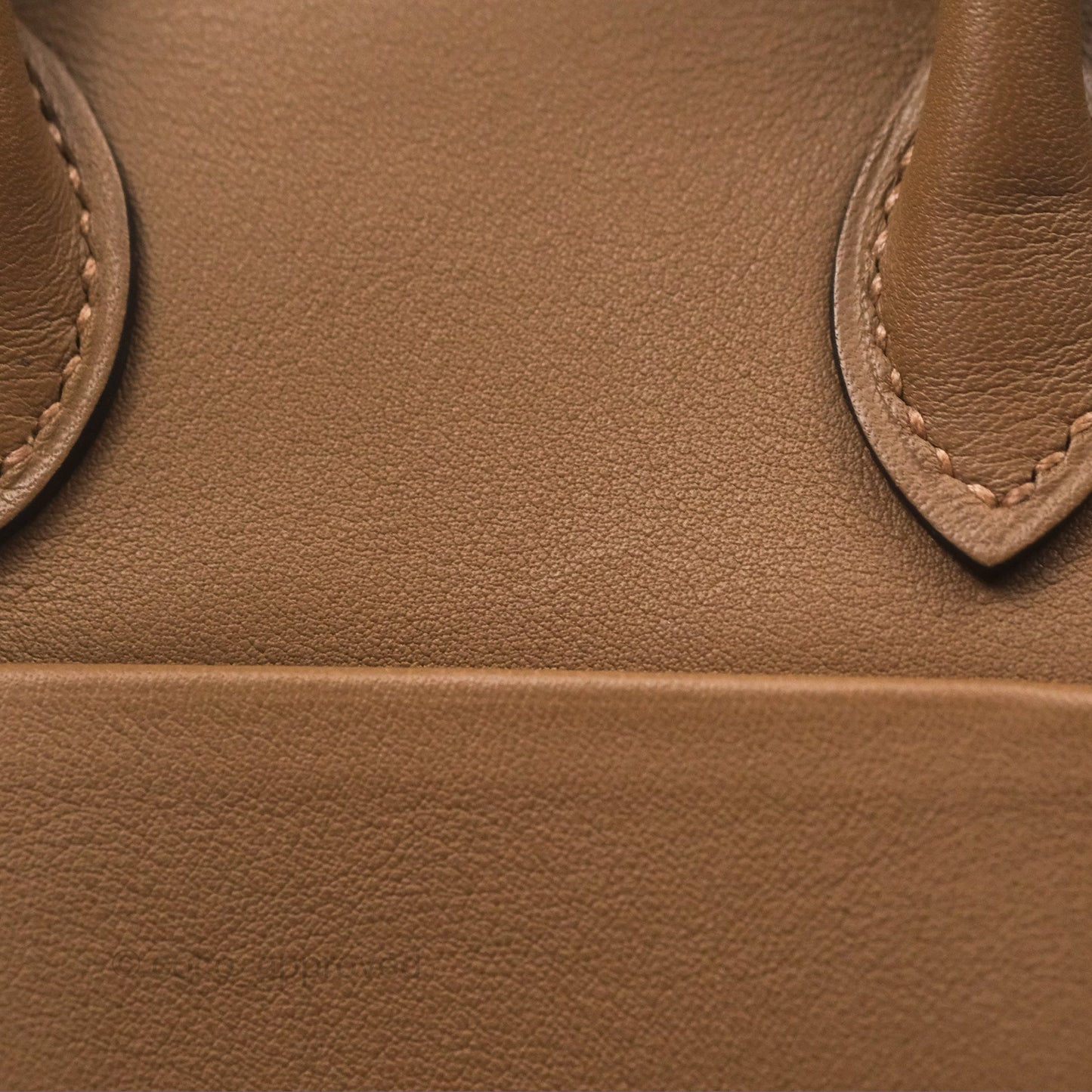 Hermès Mini Lindy 20 Verso Swift Alezan 3G / Biscuit 48 Palladium Hardware