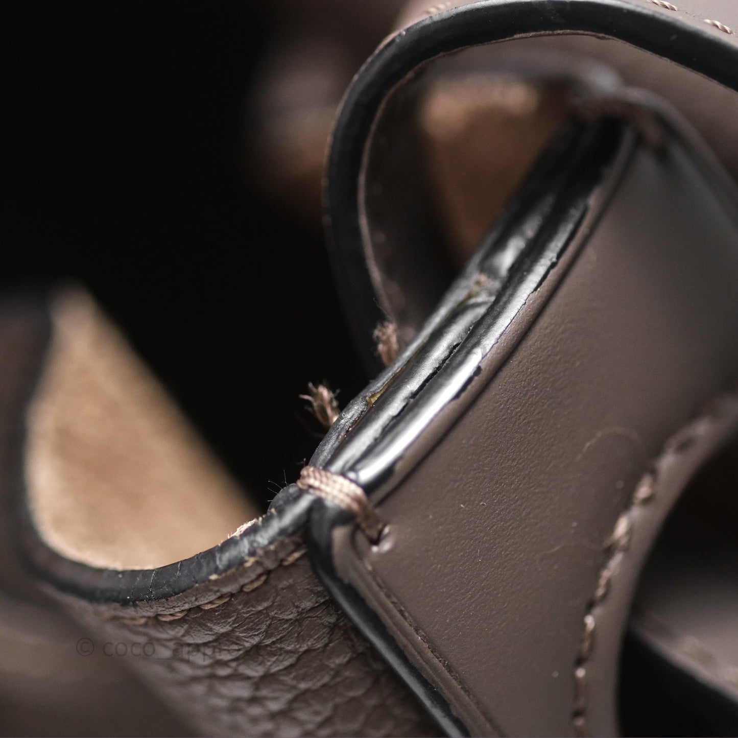 Loewe Small Balloon Bucket Bag Taupe Grained Calfskin