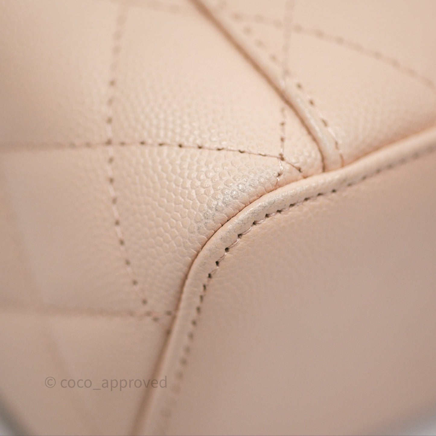 Chanel Vanity with Classic Chain Light Beige Caviar Gold Hardware