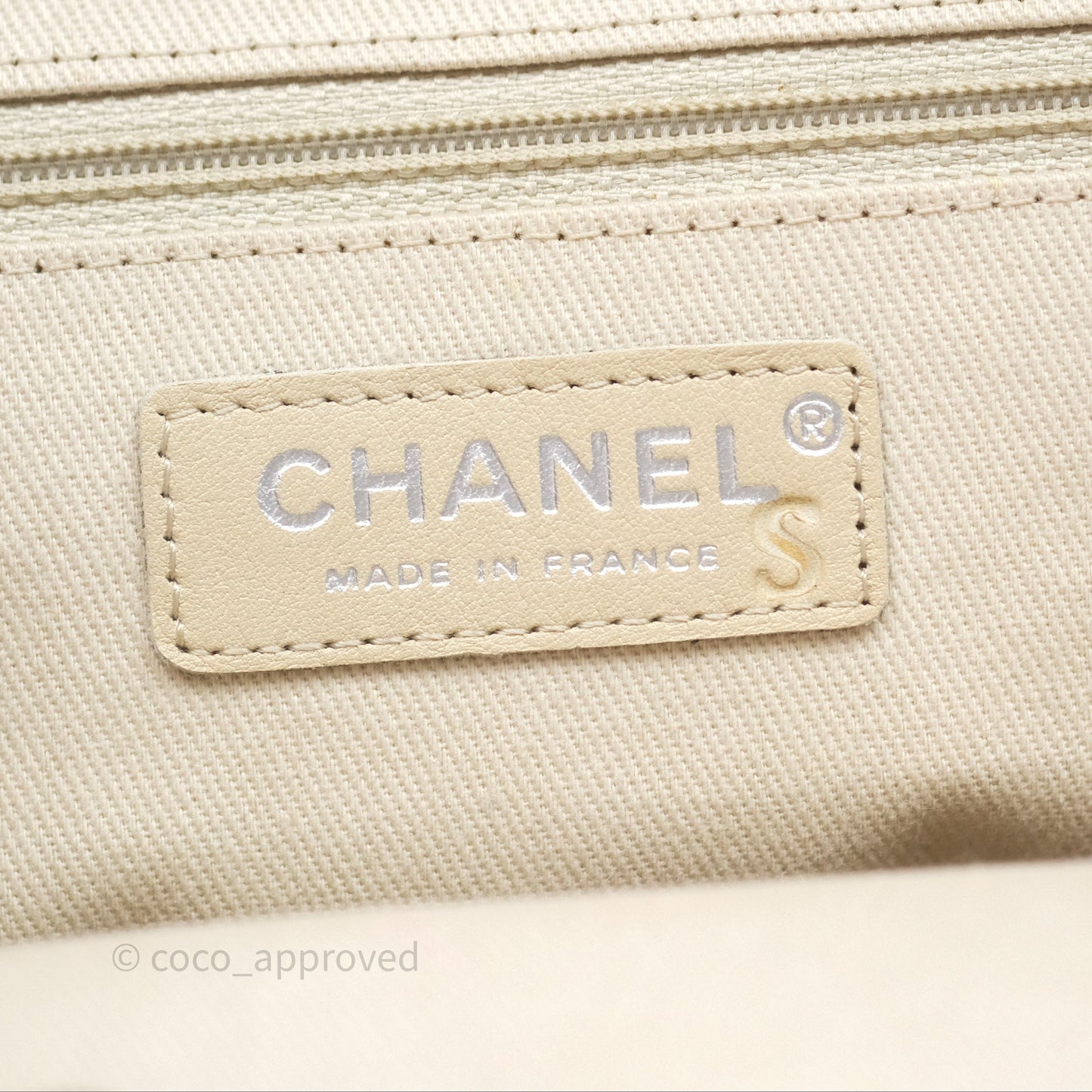 Chanel CC Shopping Tote Bag Red Patent Silver Hardware