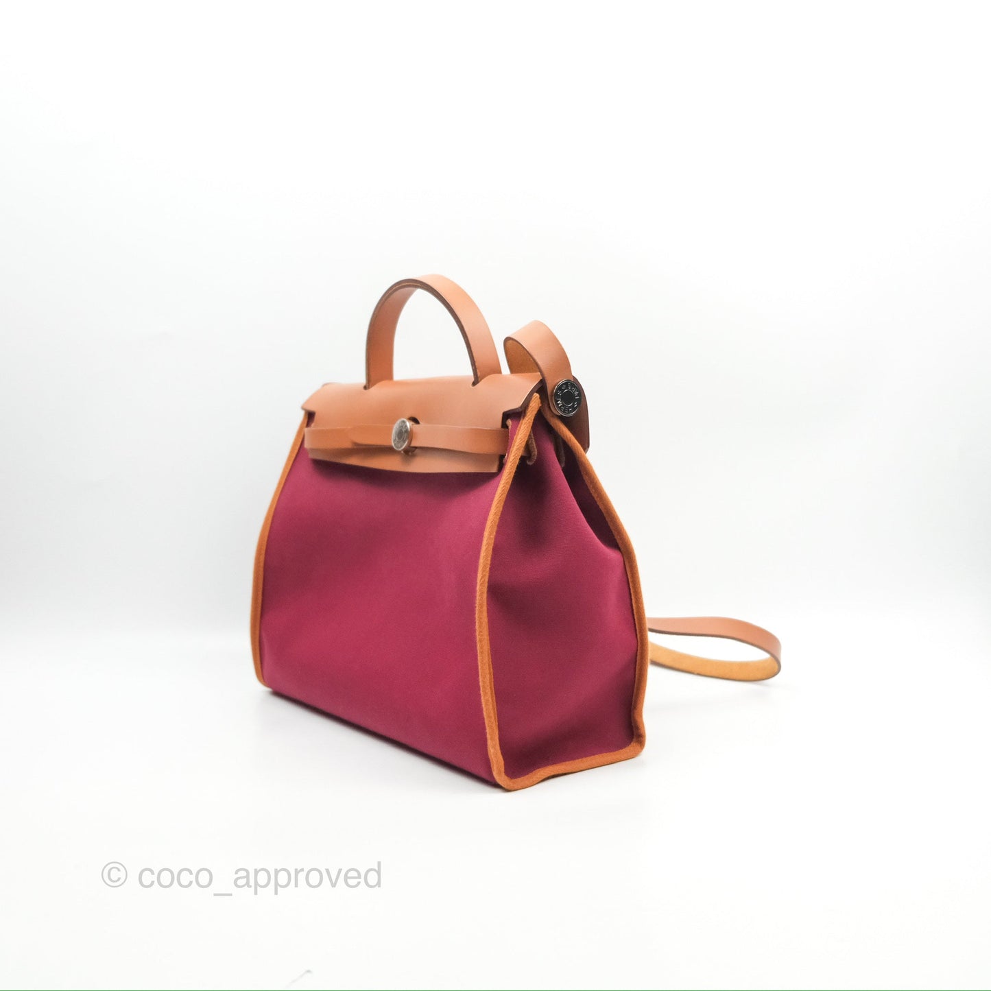 Hermès Herbag Zip 31 Retourne Rose Bubblegum Rubis Nature Canvas Palladium Hardware