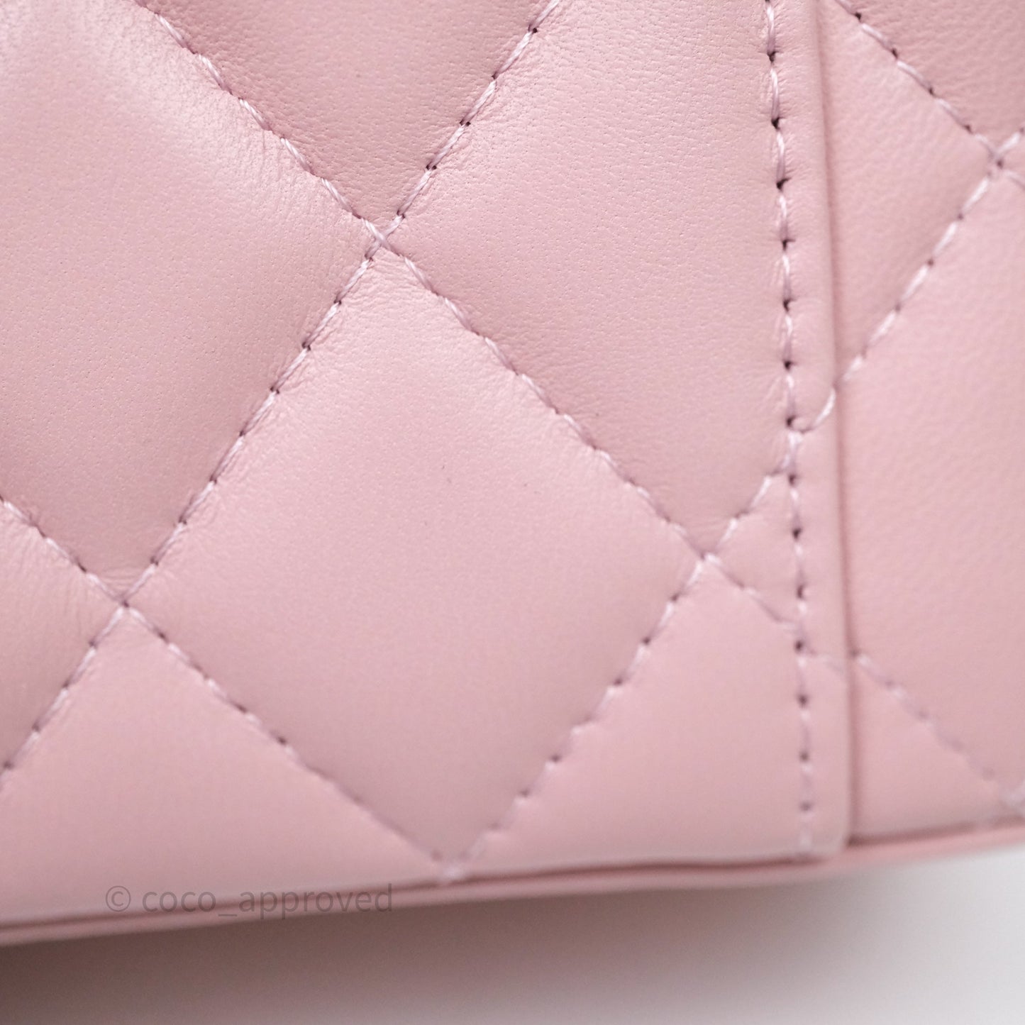 Chanel Vanity with Multicolor Resin Chain Pink Lambskin Aged Gold Hardware