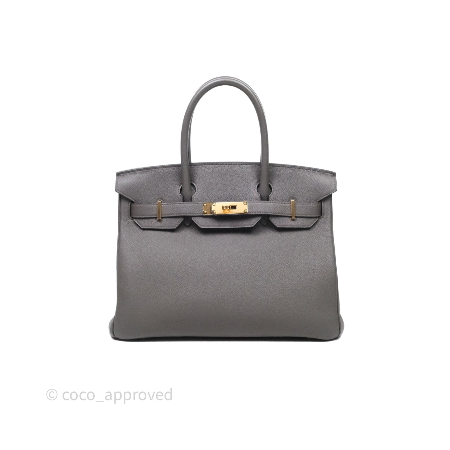 Hermès Birkin 30 Gris Asphalte Togo Gold Hardware
