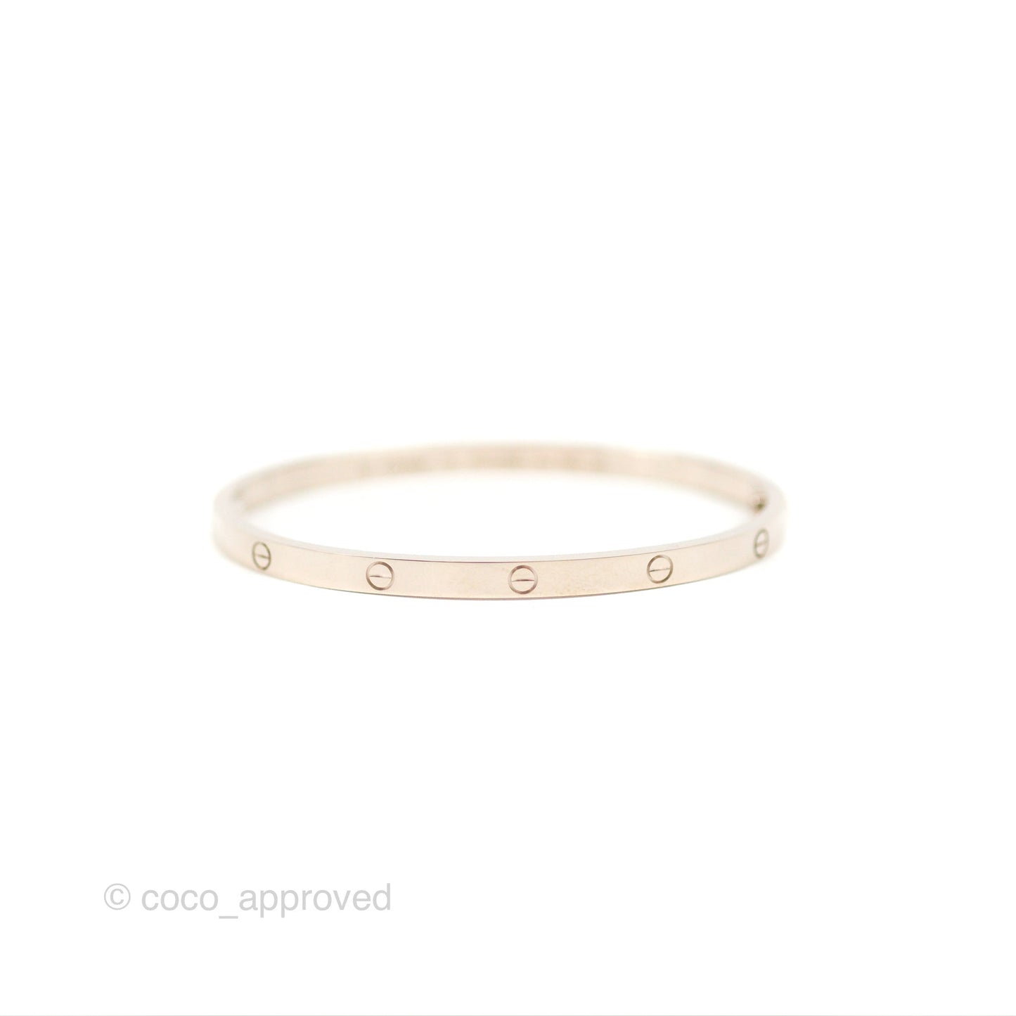Cartier Small Love Bracelet White Gold Size 16