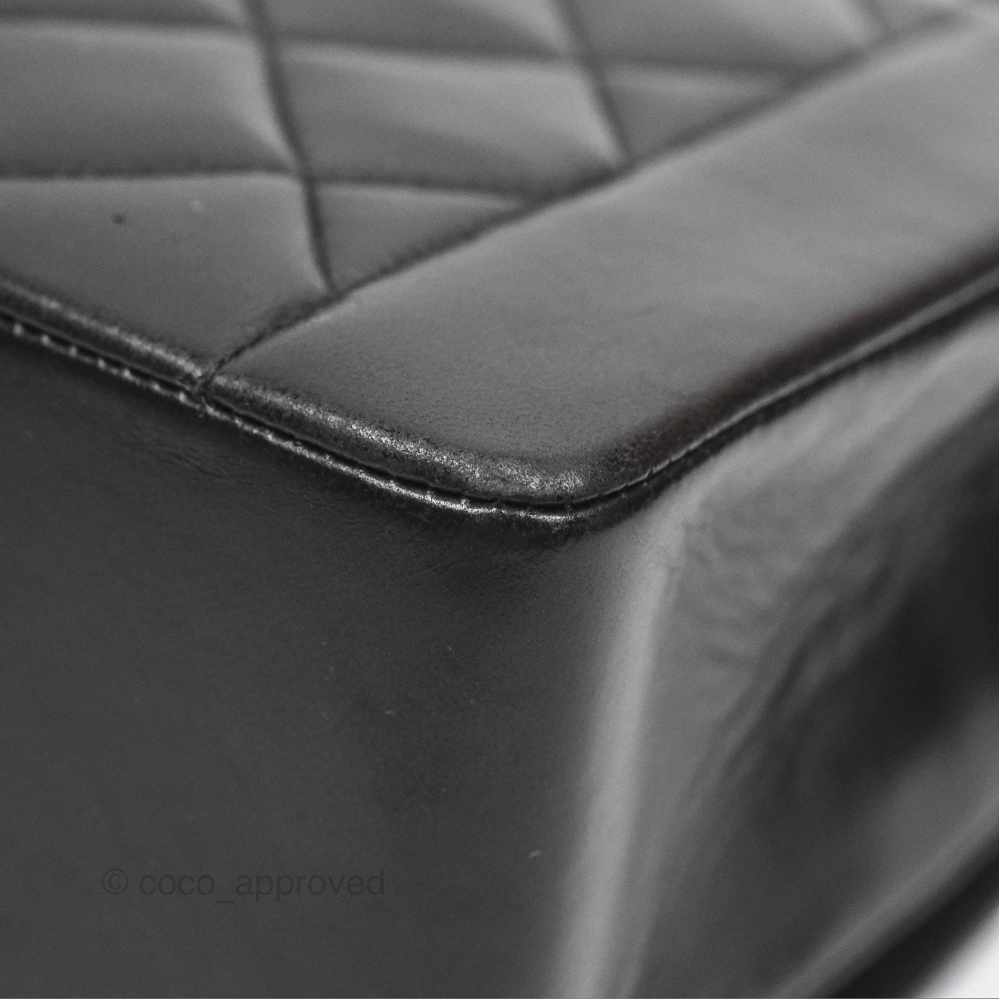 Chanel Vintage Quilted Medium Classic Diana Flap Bag Black Lambskin 24K Gold Hardware
