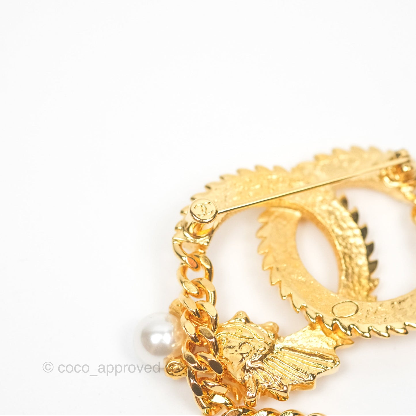 Chanel CC Dragon Chinese New Year Edition Brooch Gold Tone 24C