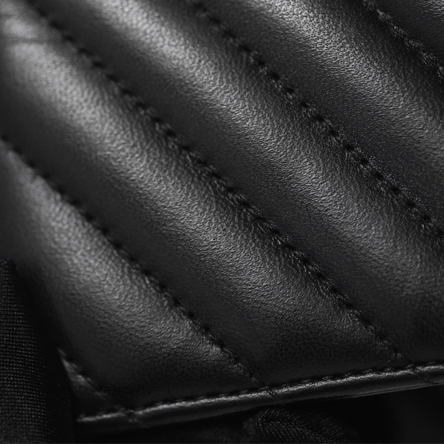 Chanel Mini Rectangular Chevron Black Lambskin Gold Hardware