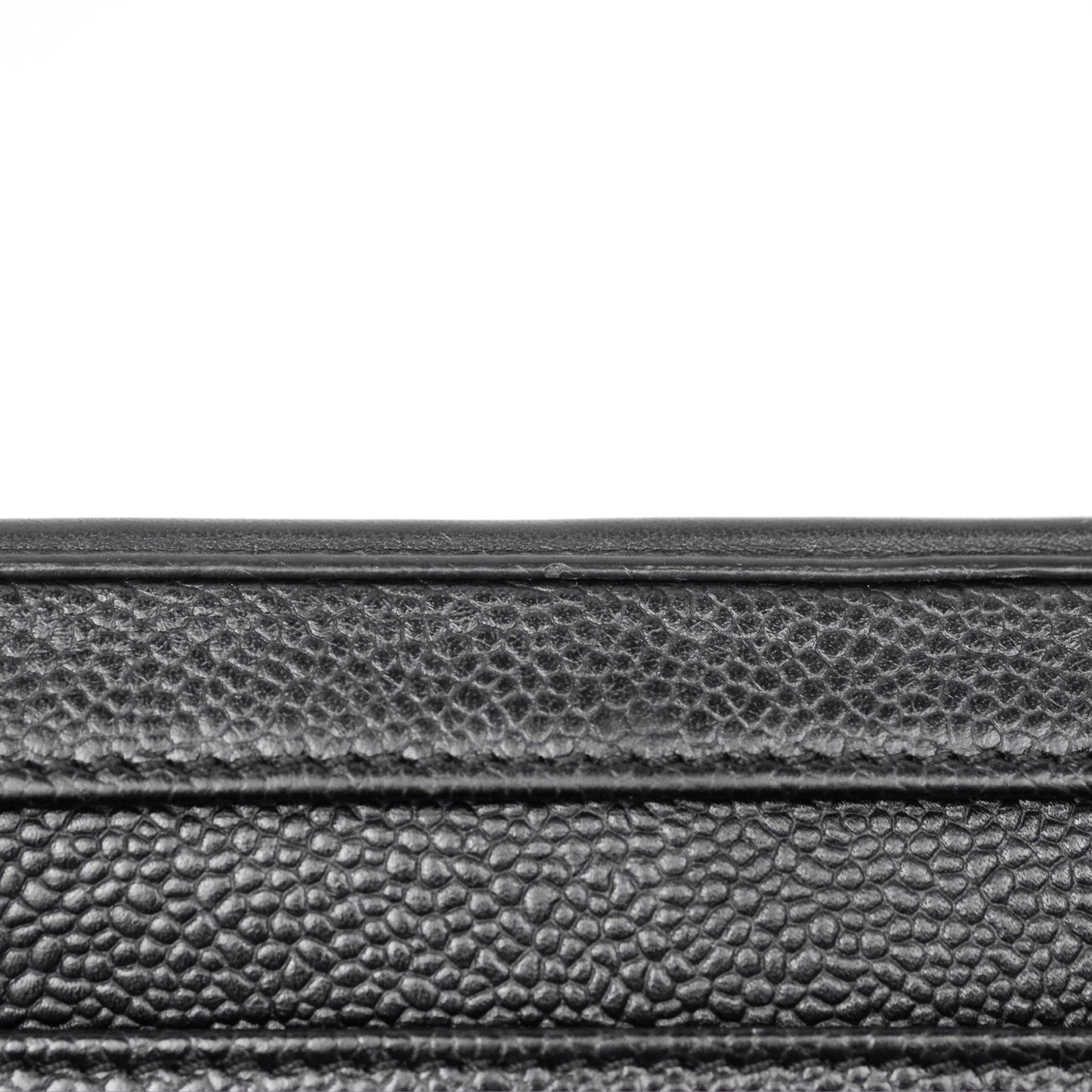 Chanel Quilted Medium CC Filigree Vanity Case Black Caviar Gold Hardware