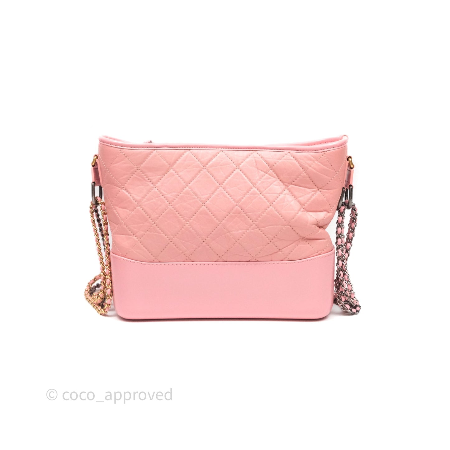 Chanel Large Gabrielle Hobo Pink Aged Calfskin Mixed Hardware 19S
