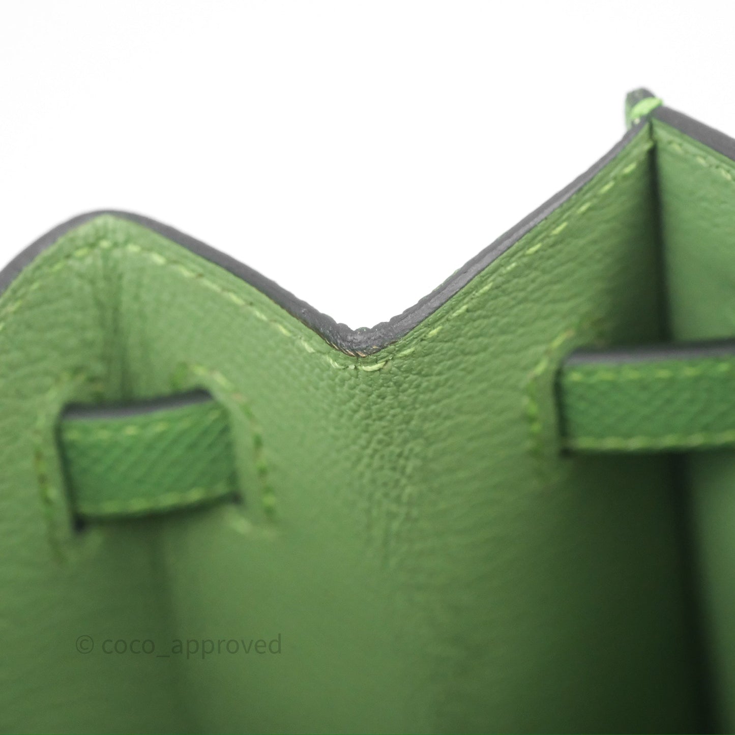 Hermès Birkin 25 Sellier Vert Criquet 3I Epsom Gold Hardware