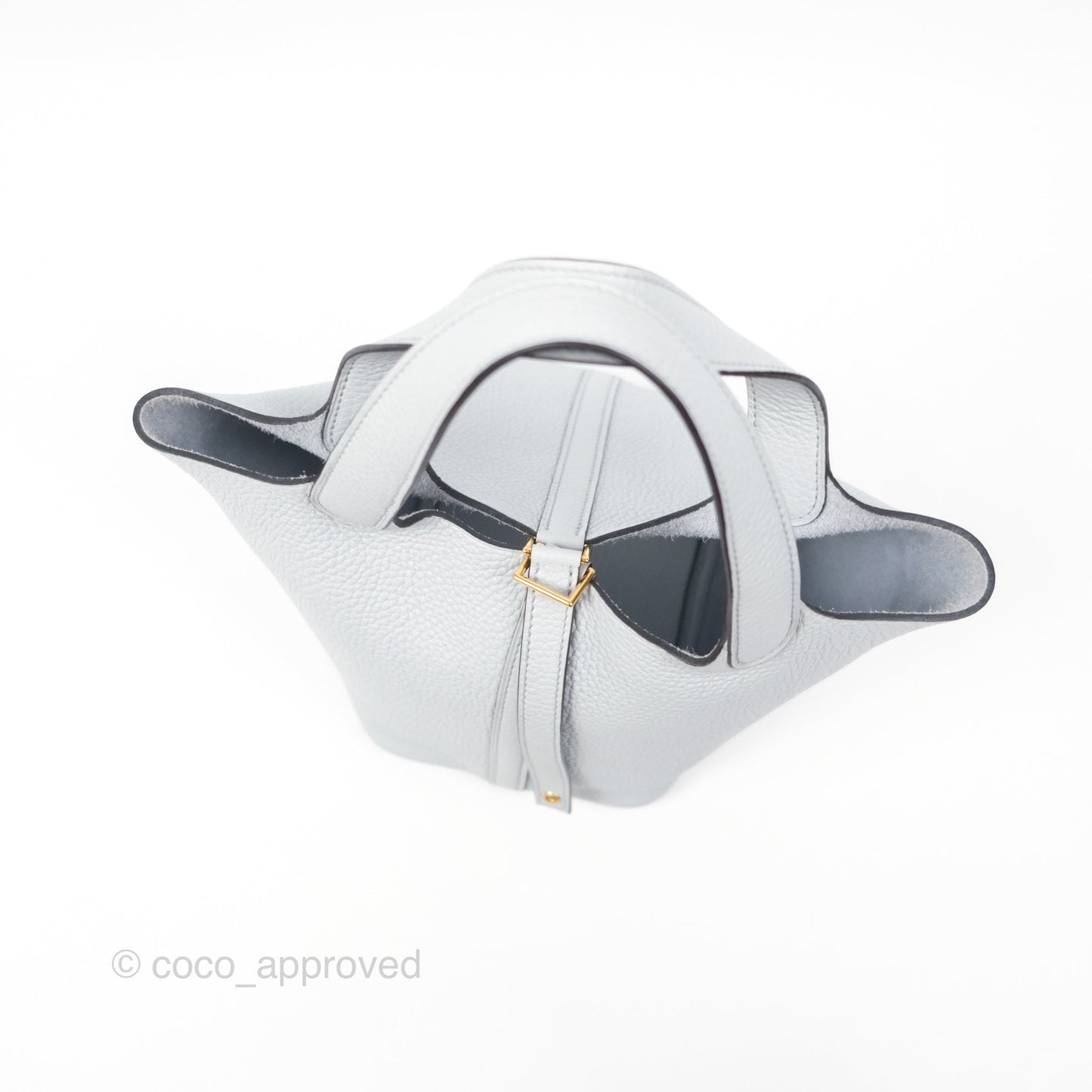 Hermès Picotin Lock 18 Bleu Pale 08 Clemence Gold Hardware