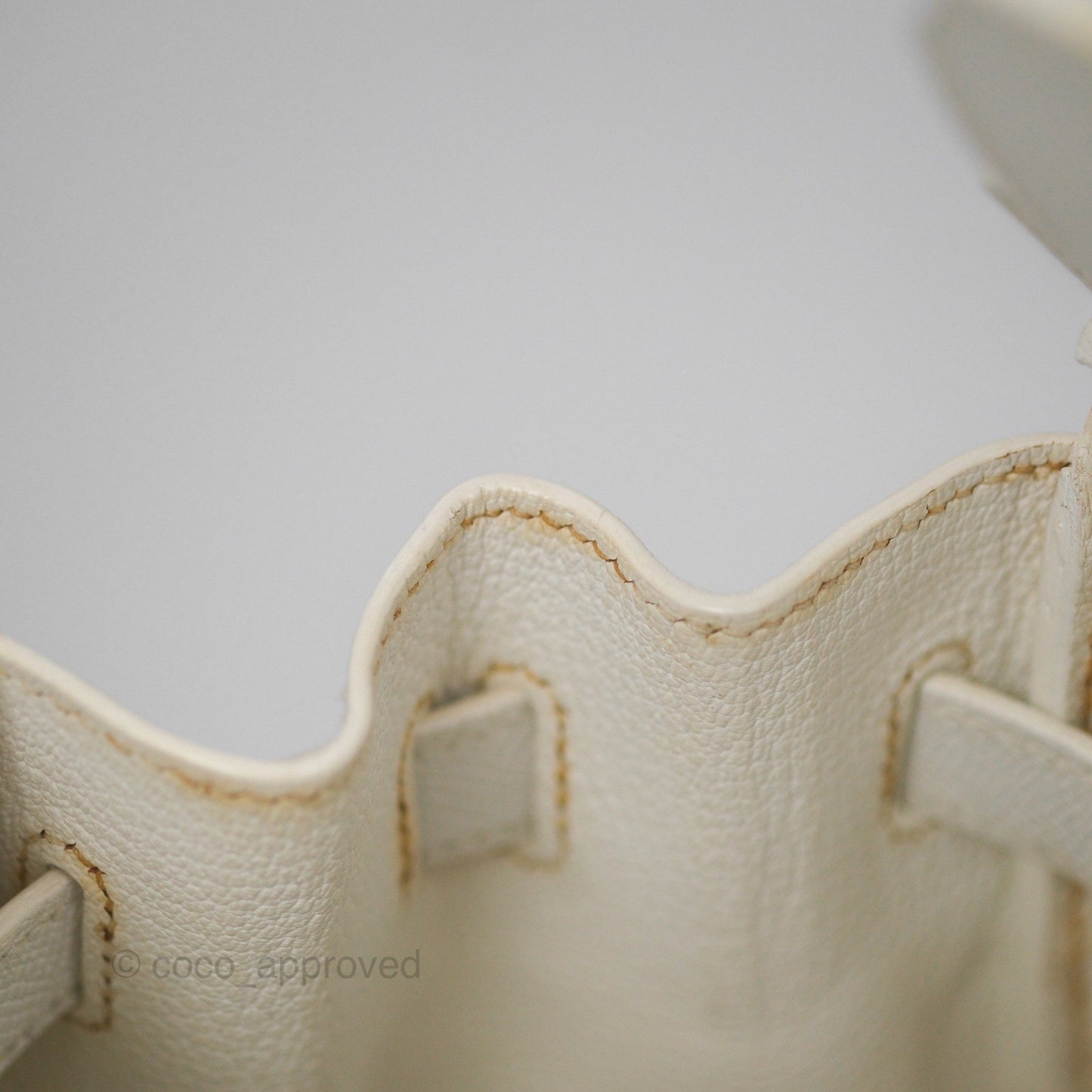 Hermès Birkin 30 Retourne White Epsom Palladium Hardware