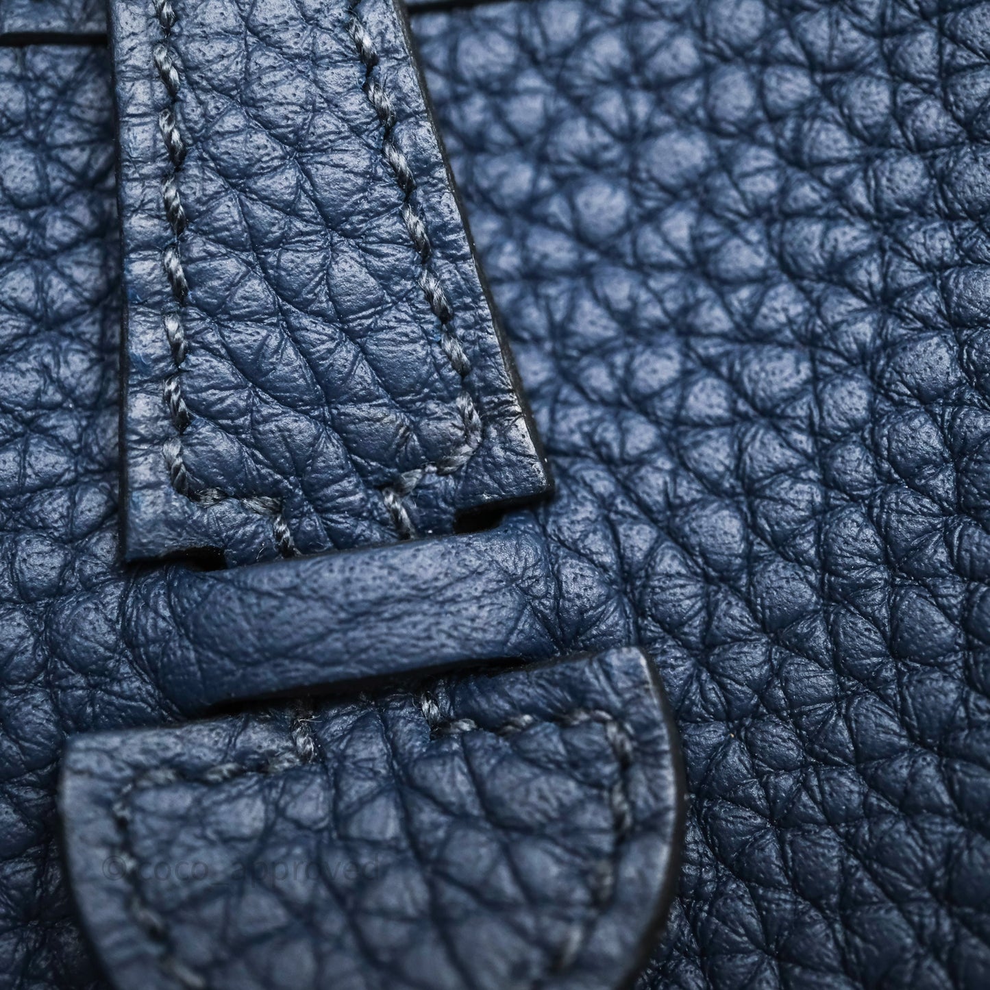 Hermès Mini Evelyne 16 7P Bleu de Prusse Clemence Palladium Hardware