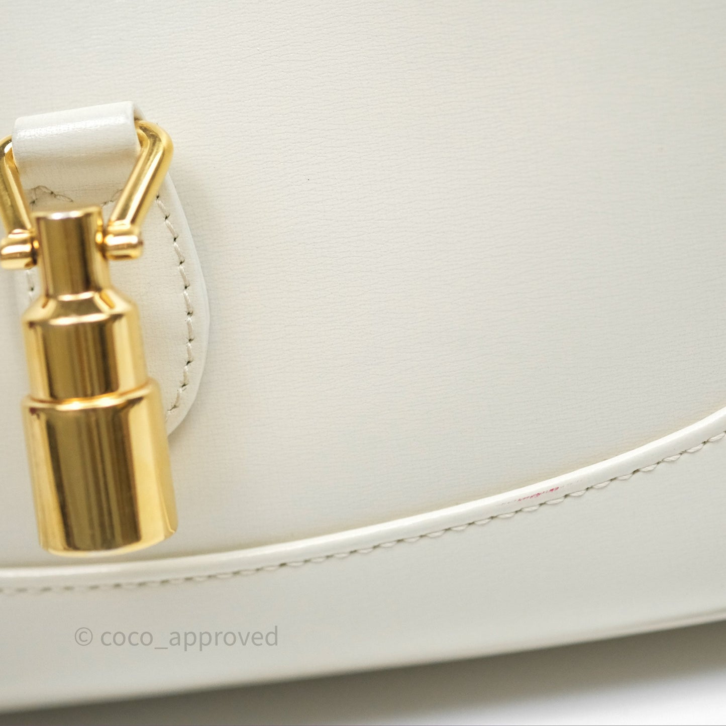 Gucci Jackie 1961 White Small Shoulder Bag Gold Hardware