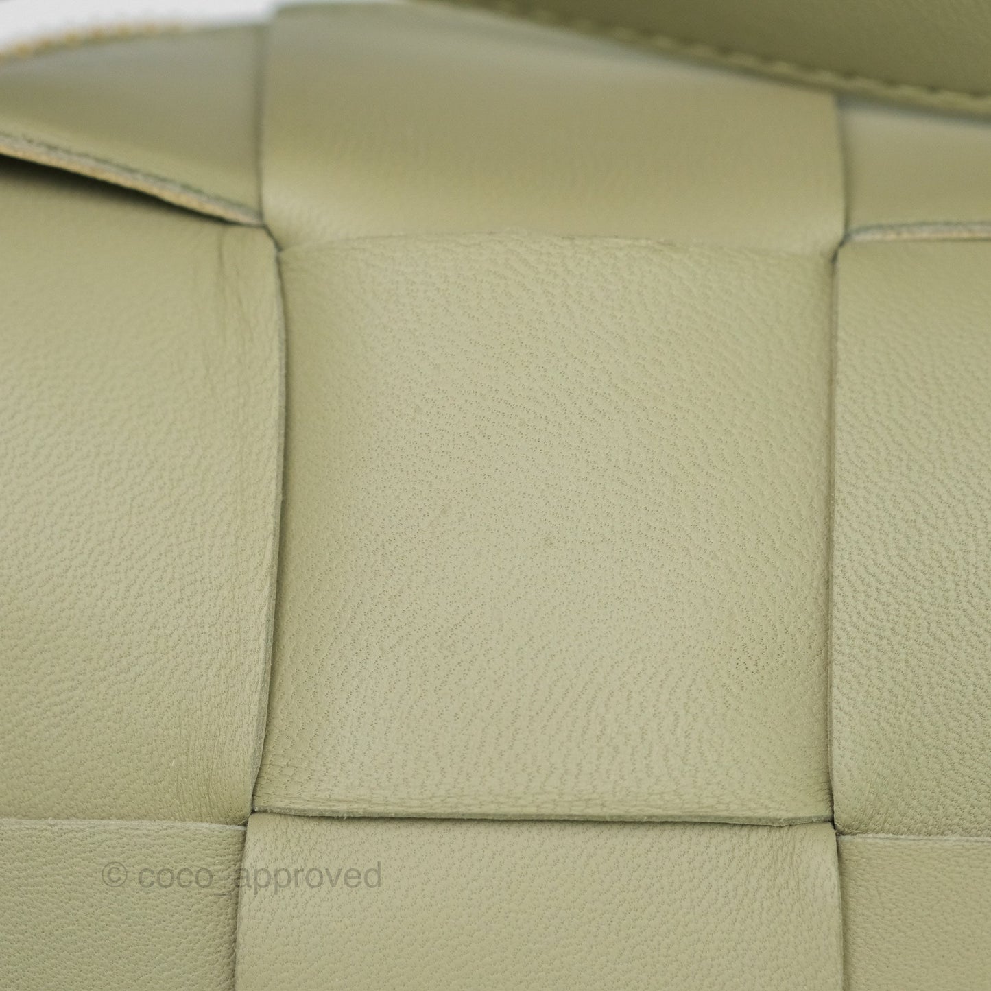 Bottega Veneta Brick Cassette Bag Olive Green Intrecciato Lambskin