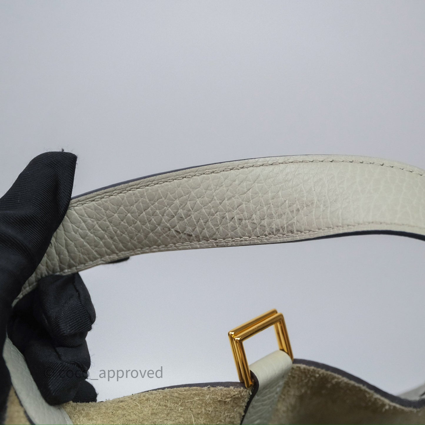 Hermès Picotin Lock 18 Gris Névé 0V Clemence Gold Hardware