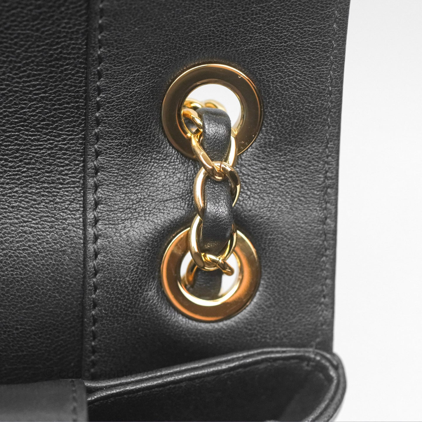 Chanel Mademoiselle Flap Bag Black Calfskin Gold Hardware