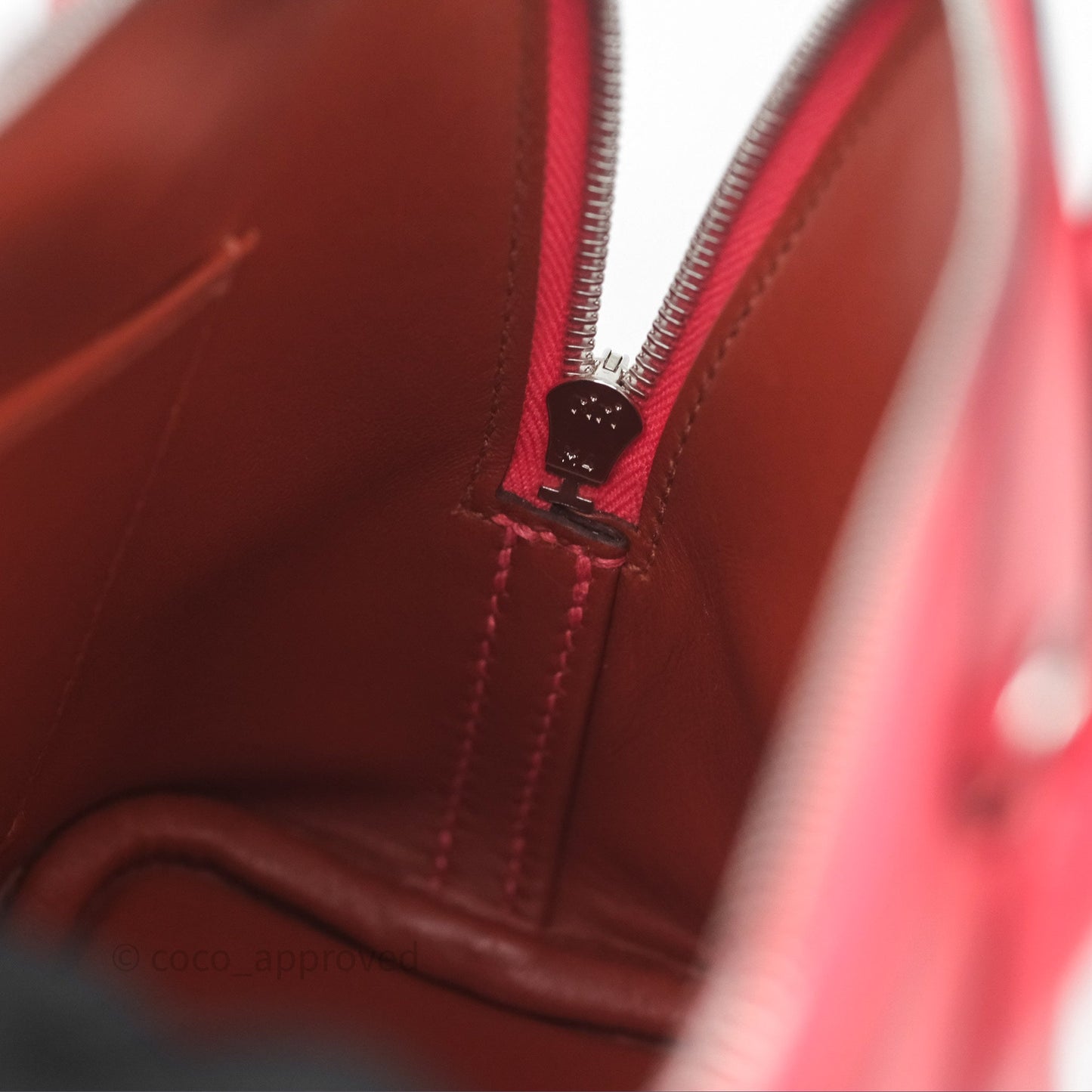 Hermès Bolide Mini 1923 Rose Texas 0E/ Cuivre 6C Evercolor Palladium Hardware