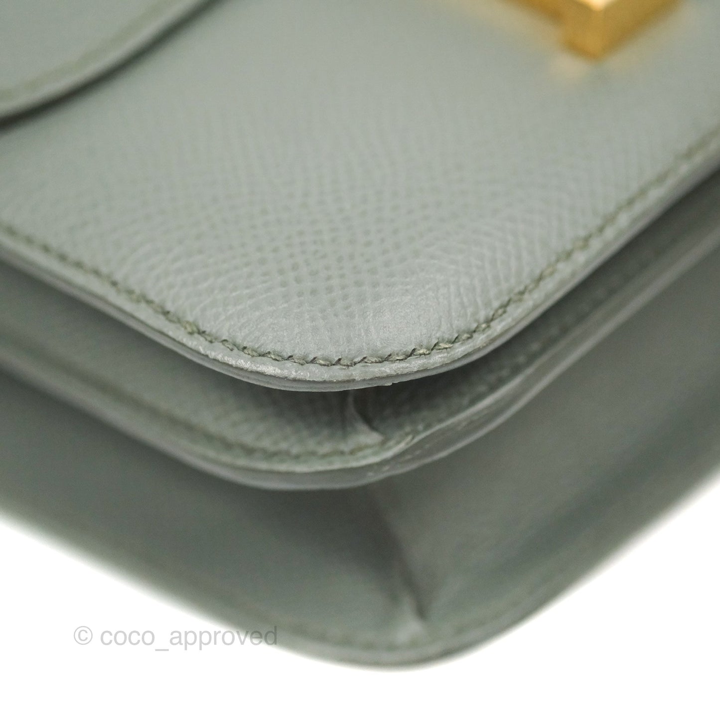 Hermès Constance Mini 18cm Vert Amande Epsom Gold Hardware