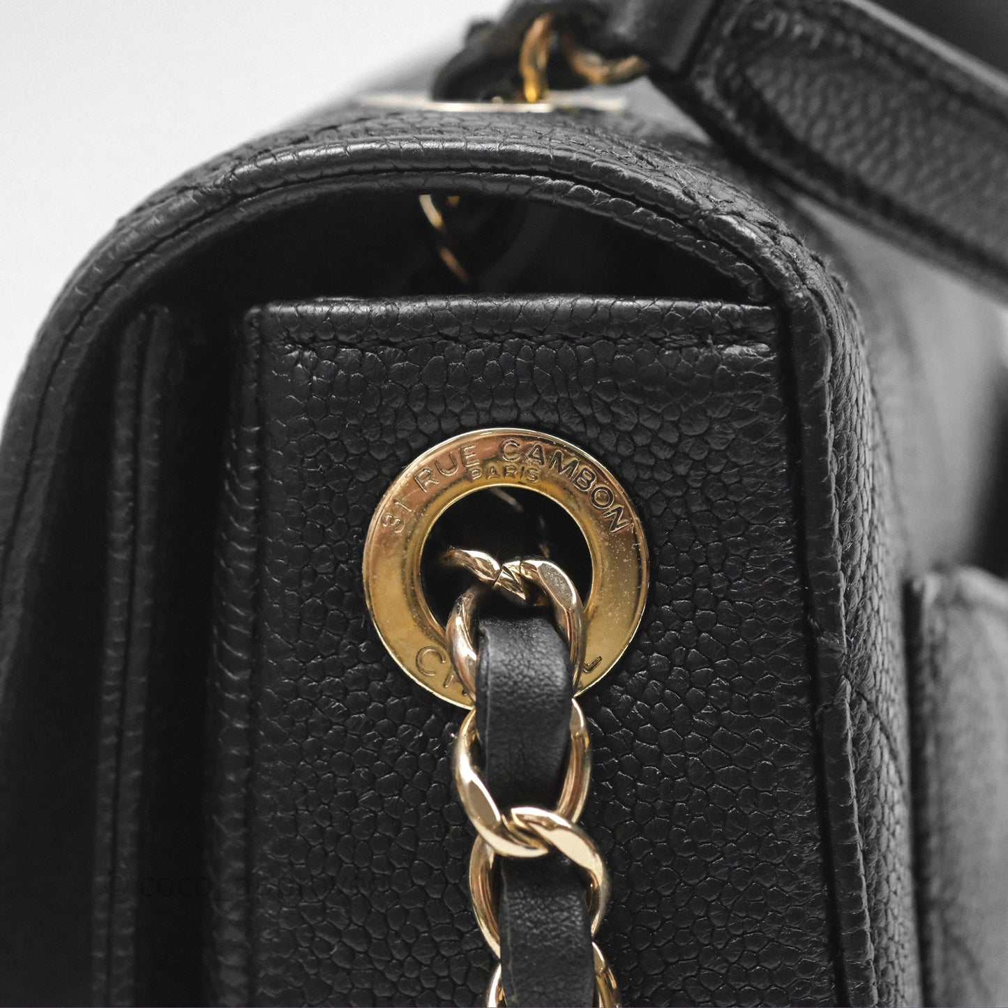 Chanel Small CC Cuba Flap Bag Black Caviar Gold Hardware