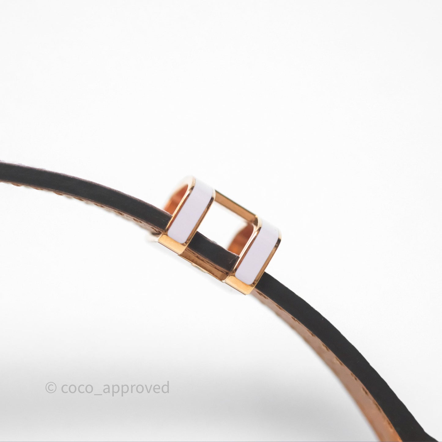 Hermès Pop H 15 Belt Epsom Mauve Pale Rose Gold Hardware