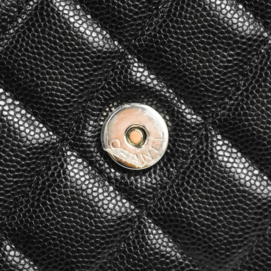 Chanel Quilted So Black Wallet on Chain WOC Caviar Incognito Hardware