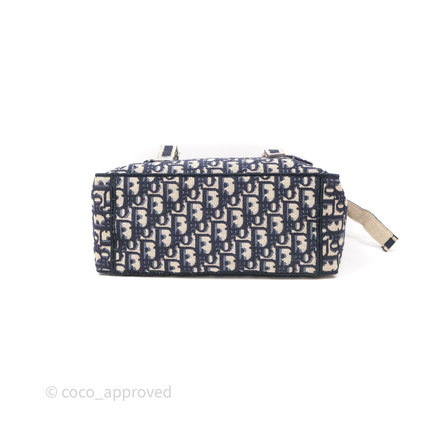 Christian Dior Medium DiorCamp Messenger Bag Oblique Embroidery Blue