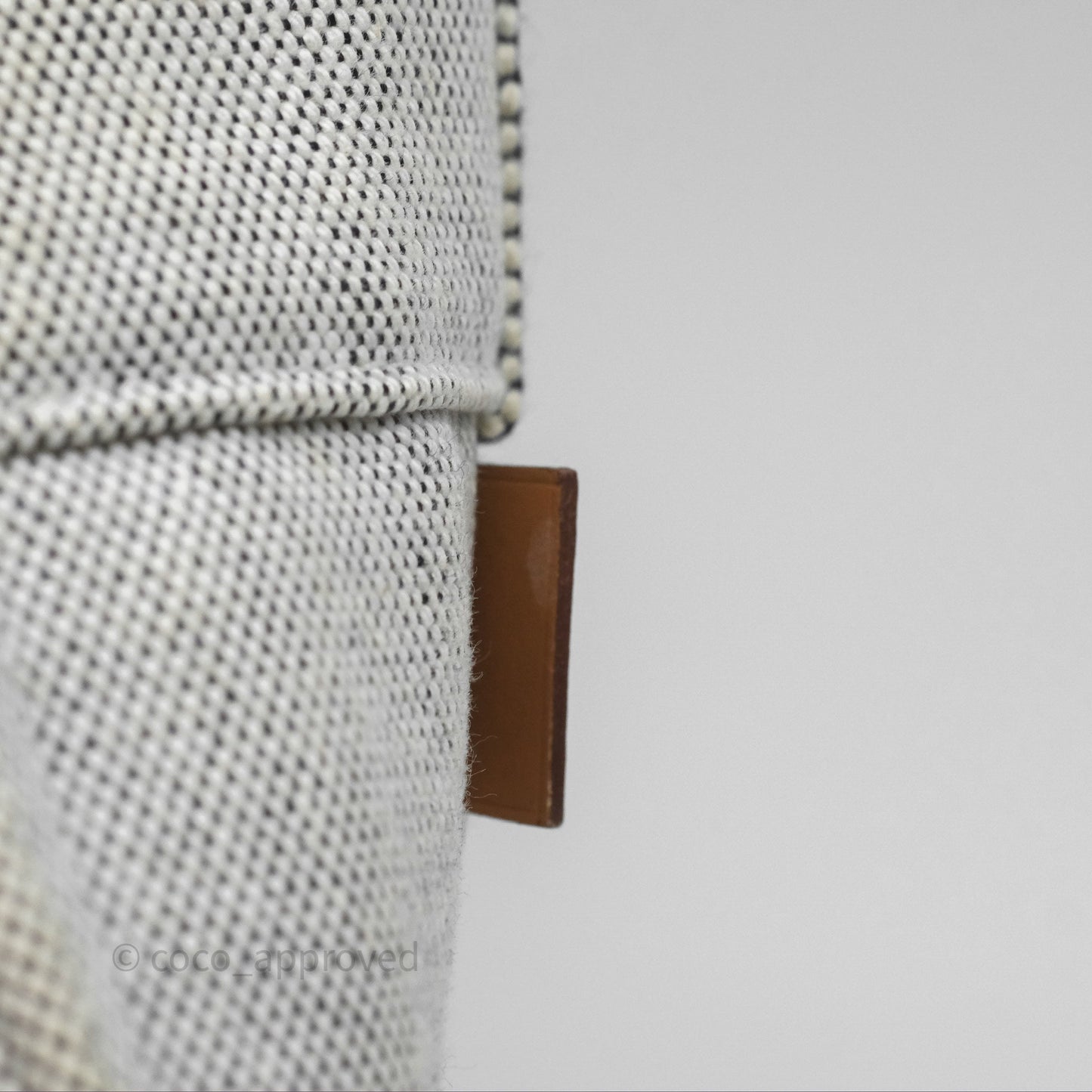 Hermès Herline Tote Bag Grey Canvas Palladium Hardware