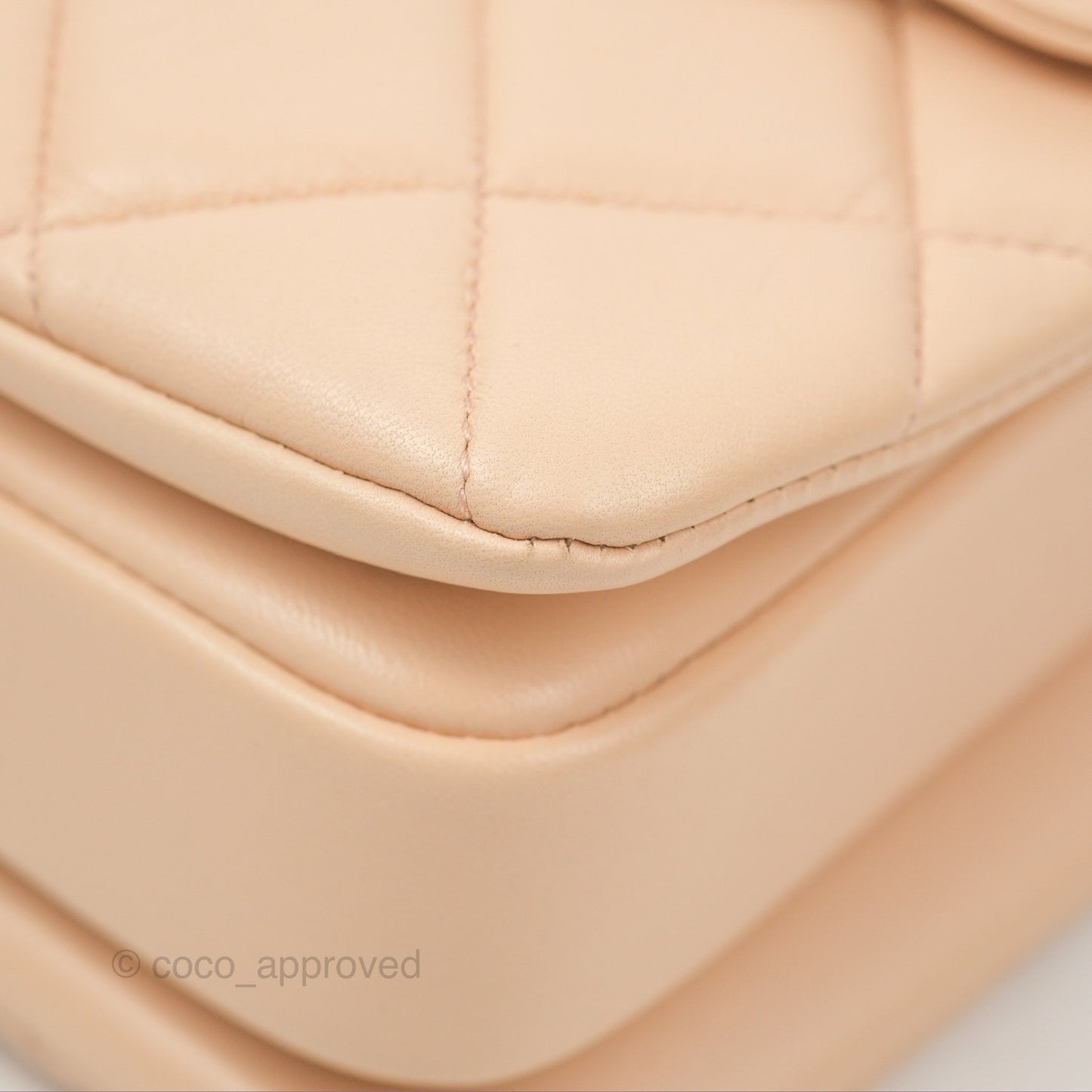 Chanel Small Trendy CC Light Beige Pink Lambskin Gold Hardware