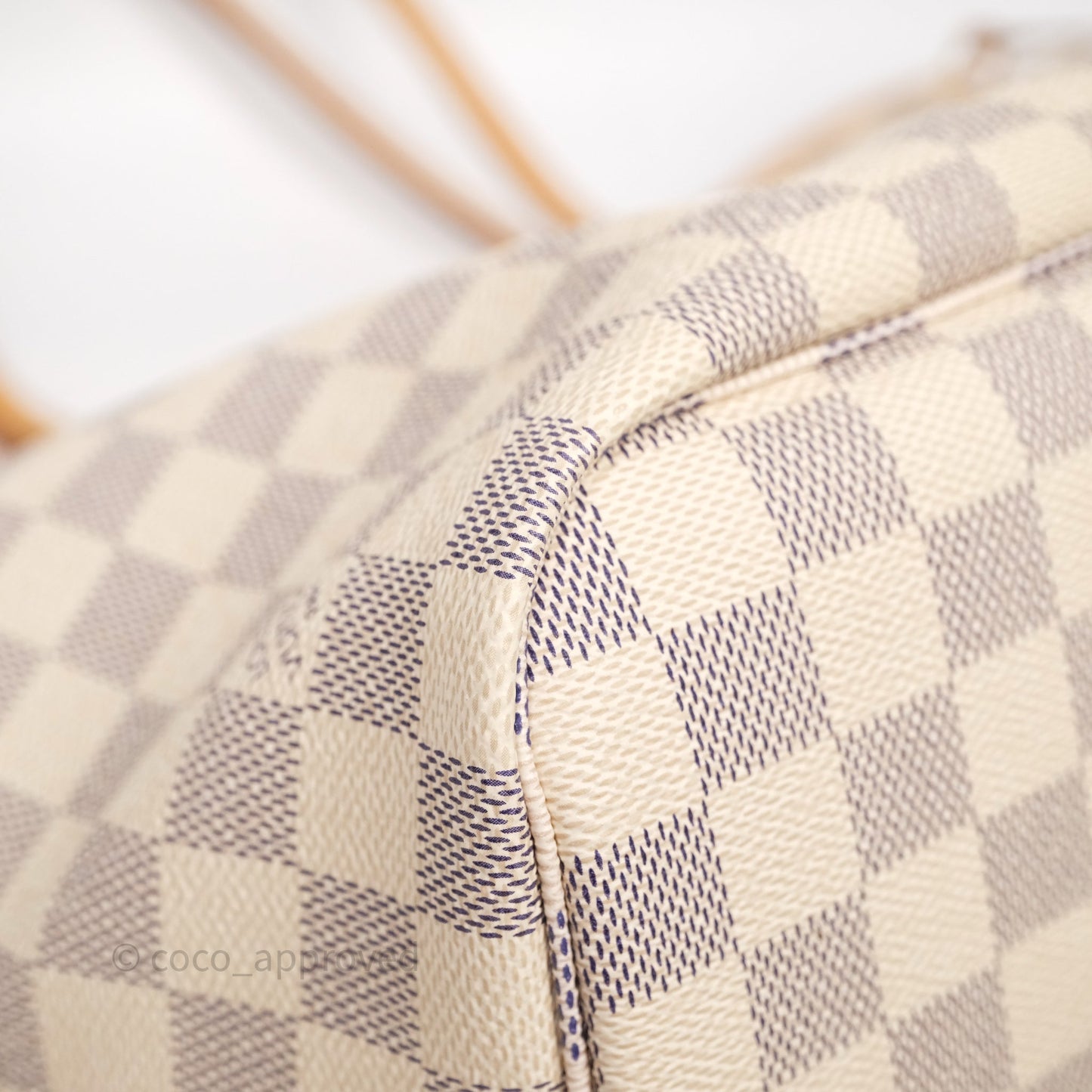 Louis Vuitton Neverfull MM Damier Azur Canvas Tote Bag