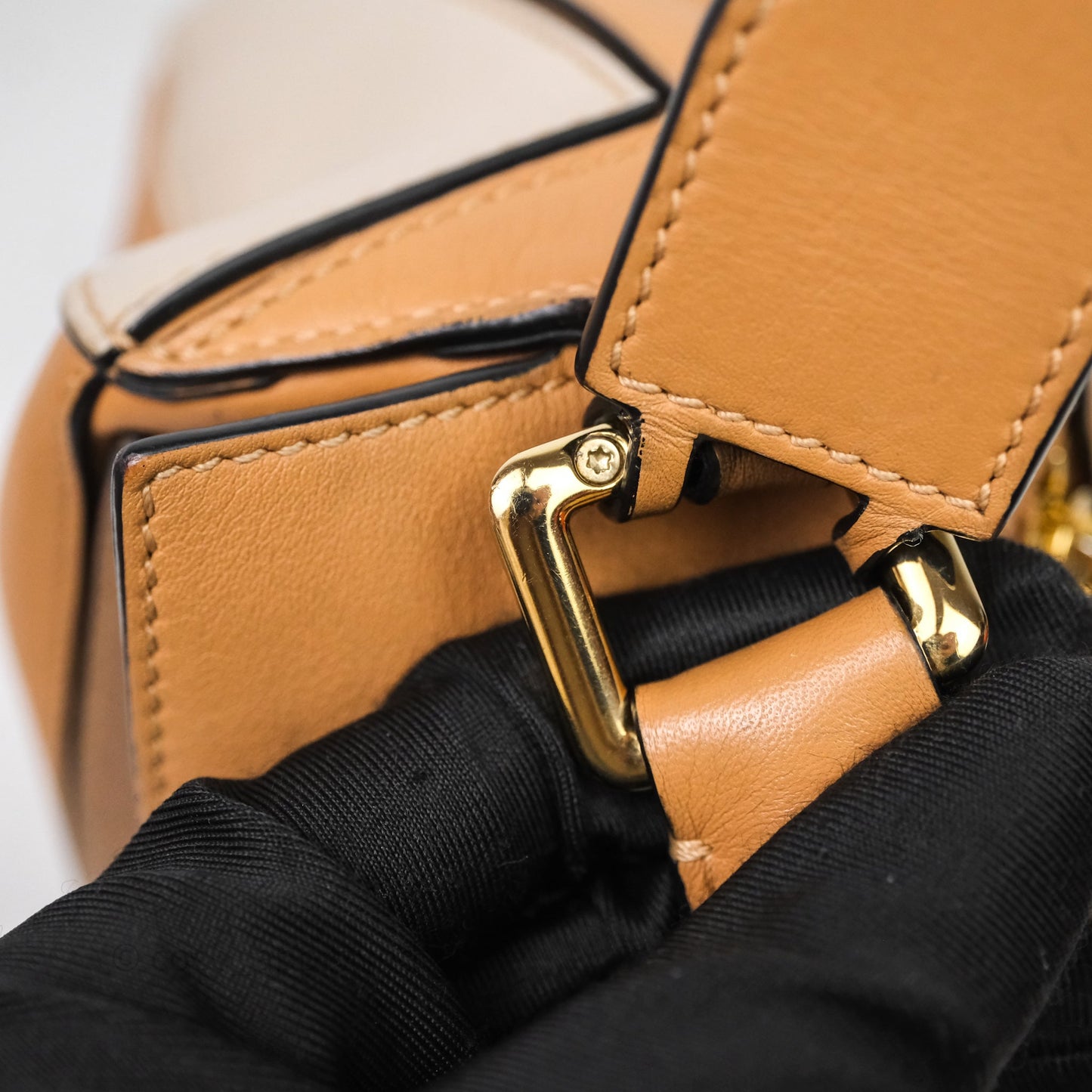 Loewe Small Puzzle Bag Warm Desert & Mink Two Tone Calfskin