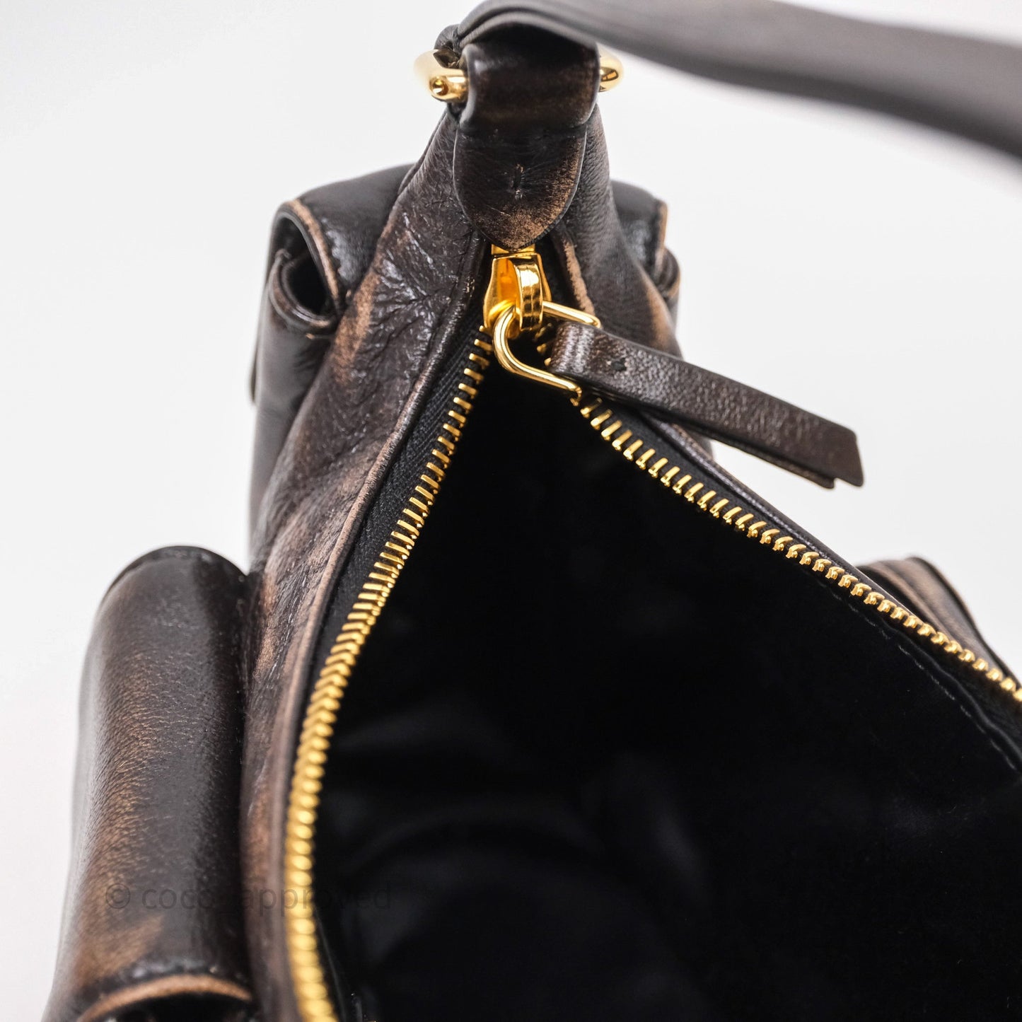 Miumiu Nappa leather Pocket bag Coffee