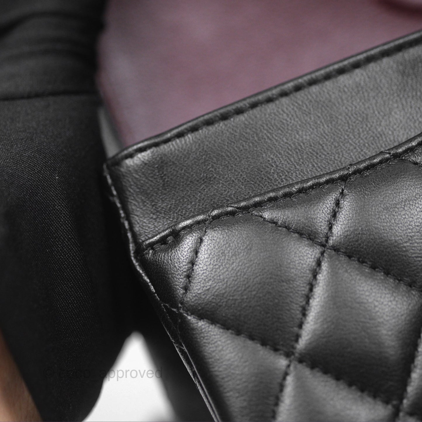 Chanel Small Classic Flap Quilted Black Lambskin Gold Hardware