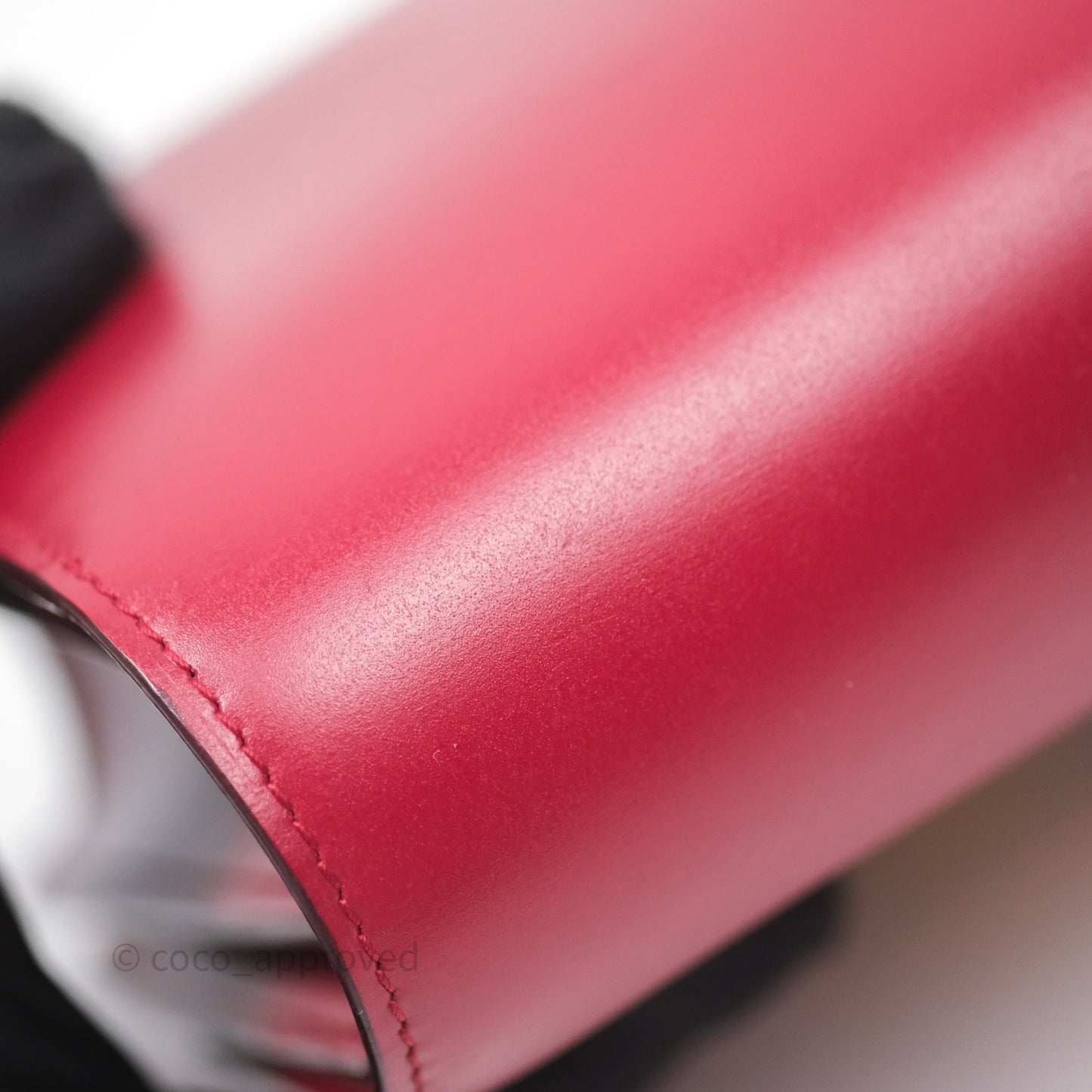 Celine Small Classic Box Flap Red Calfskin