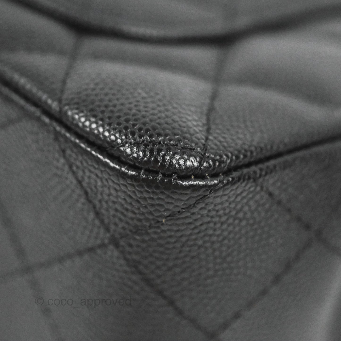 Chanel Quilted Mini Rectangular Flap Black Caviar Silver Hardware