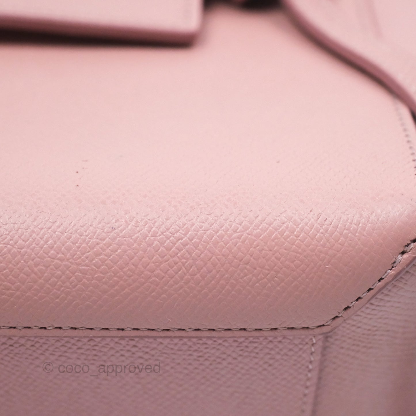 Celine Nano Belt Bag Pink Grained Calfskin Gold Hardware