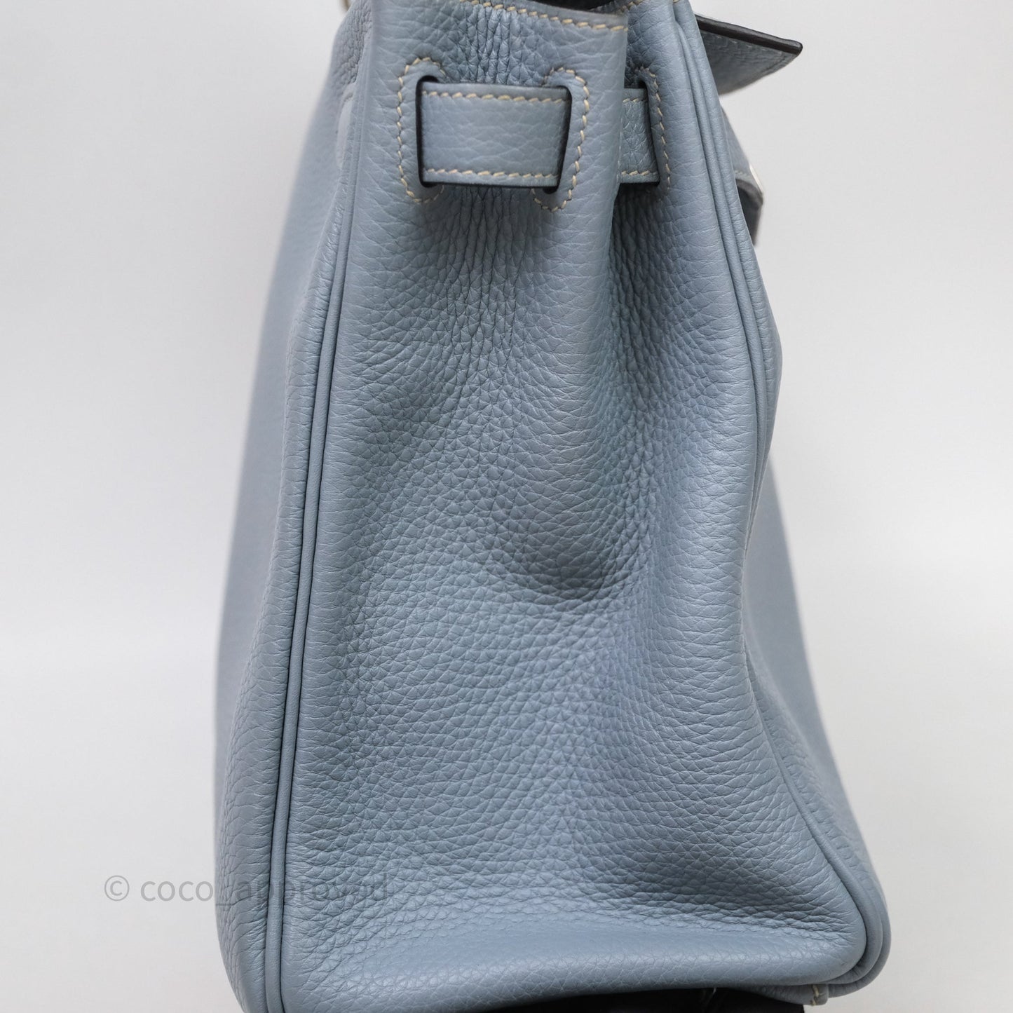 Hermès Kelly 28 Bleu Lin J7 Togo Palladium Hardware
